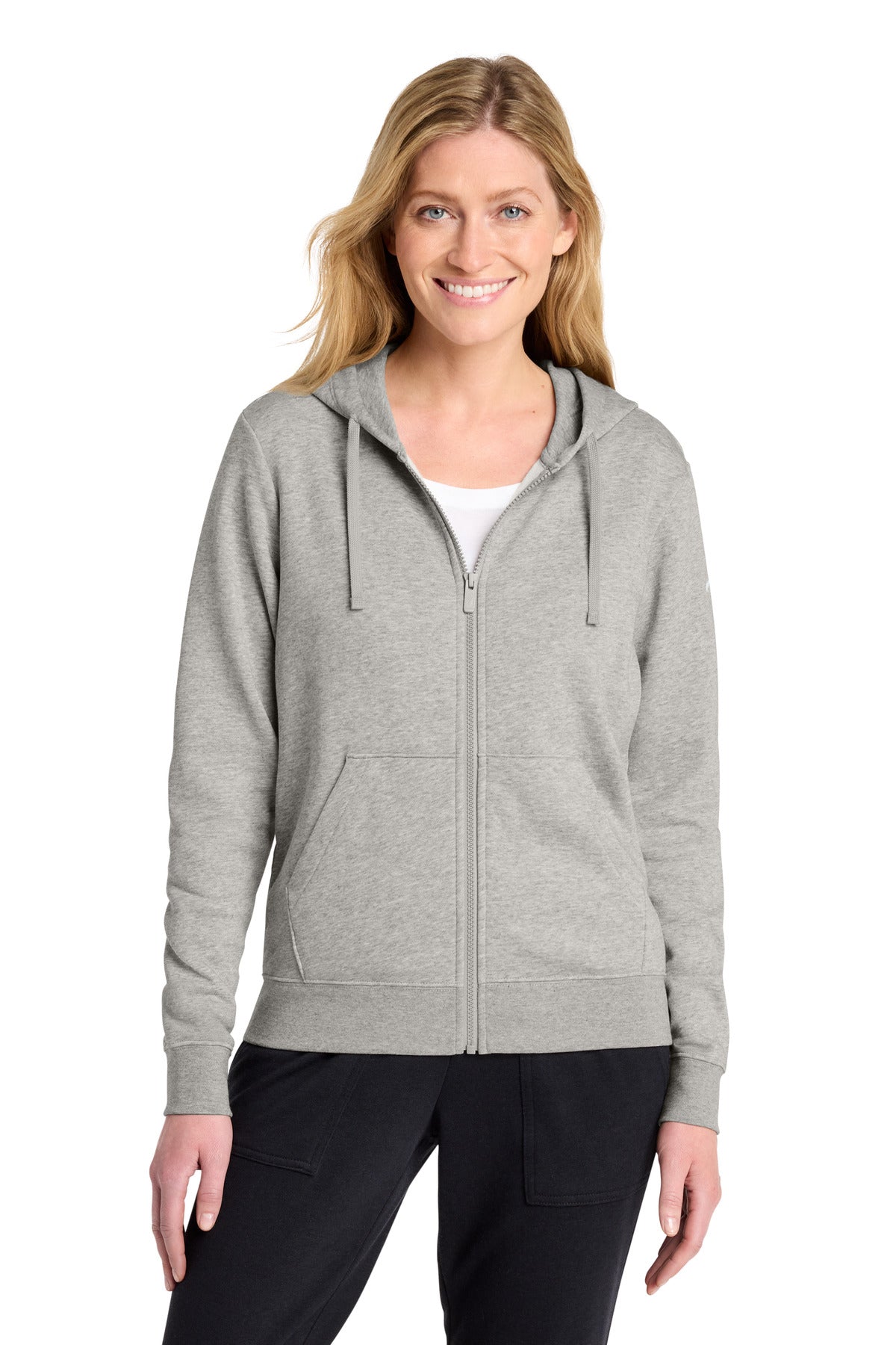 Nike Women's Club Fleece Sleeve Swoosh Full-Zip Hoodie NKFD9890 | Add Your Logo