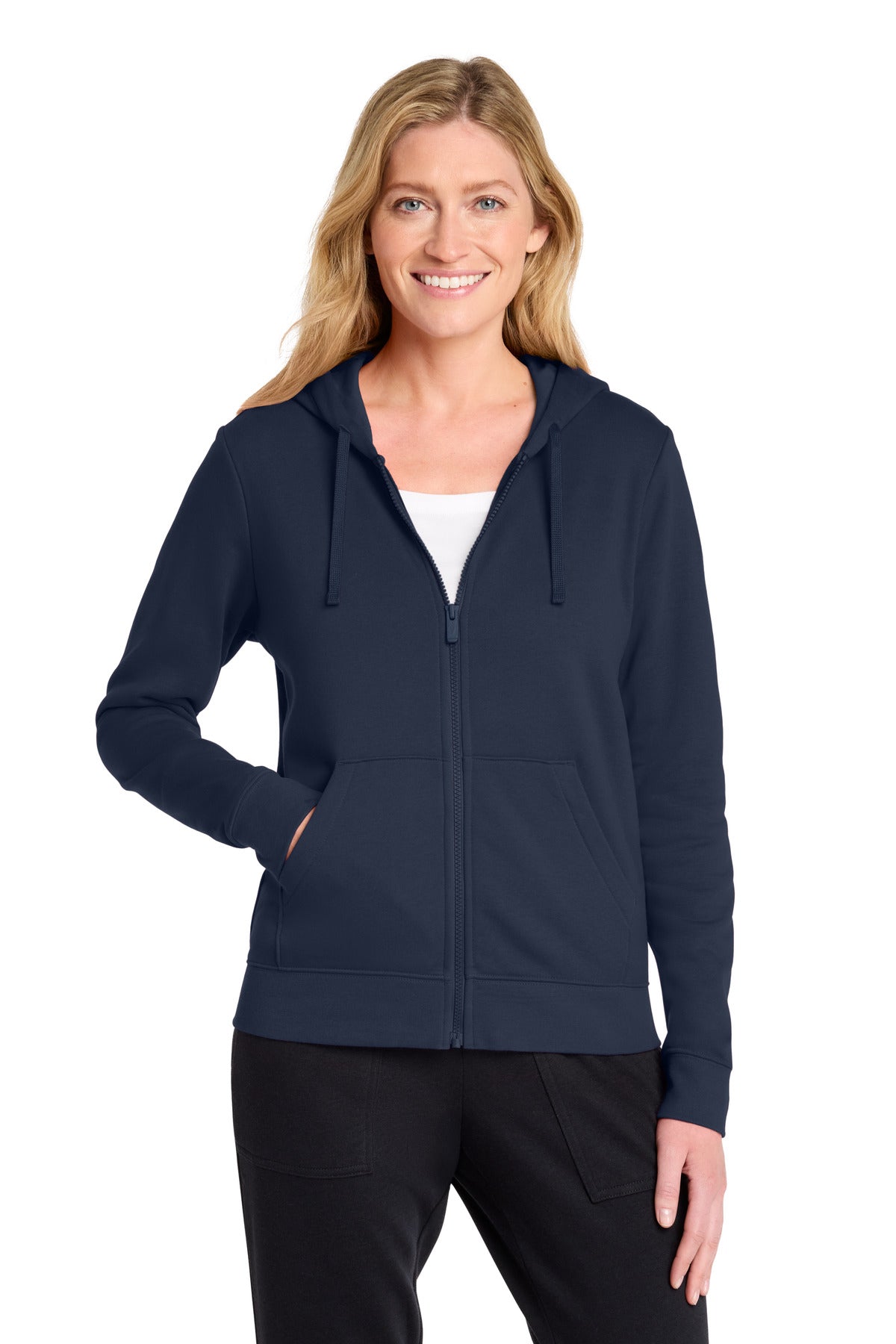 Nike Women's Club Fleece Sleeve Swoosh Full-Zip Hoodie NKFD9890 | Add Your Logo