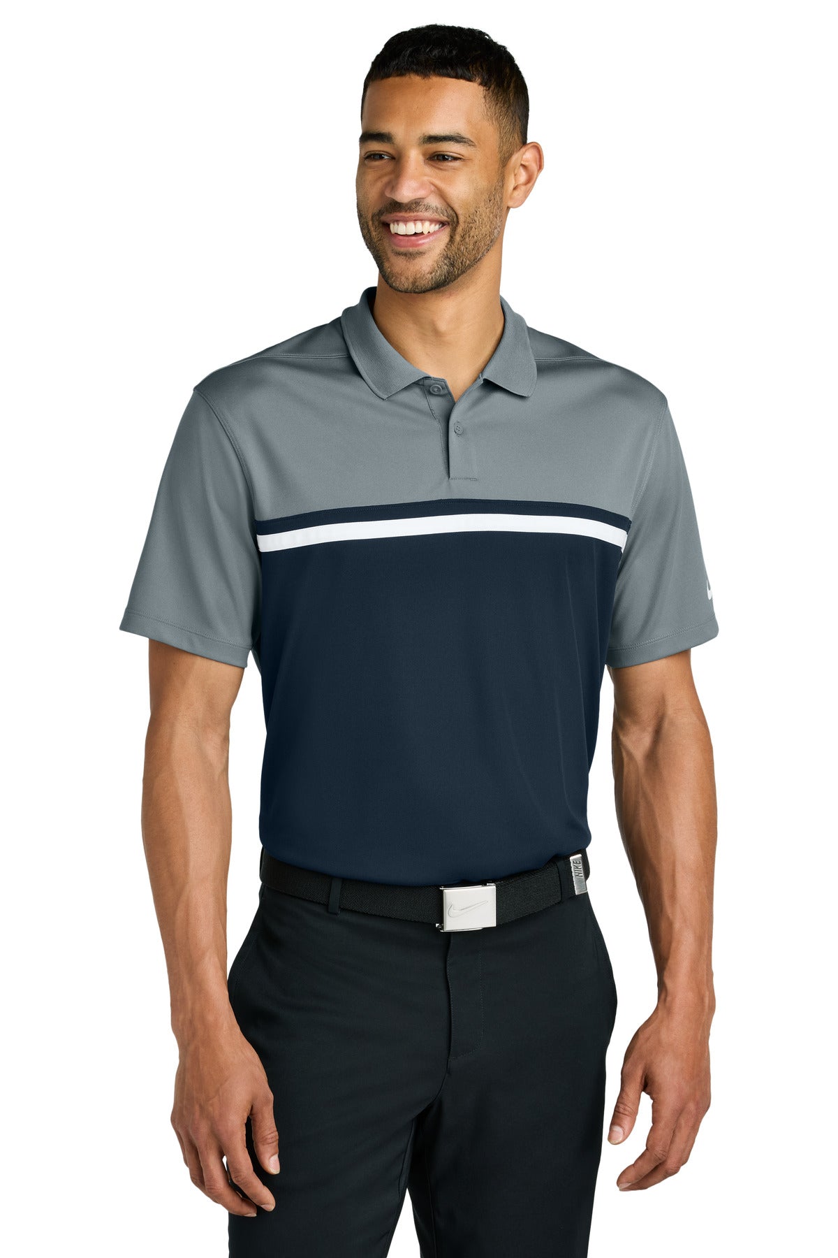 Nike Dri-FIT Victory Colorblock Polo NKFQ3968 | Add Your Logo