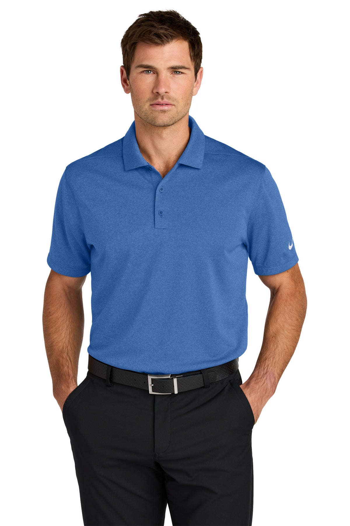 Nike Dri-FIT Smooth Heather Polo NKFQ4794 | Add Your Logo