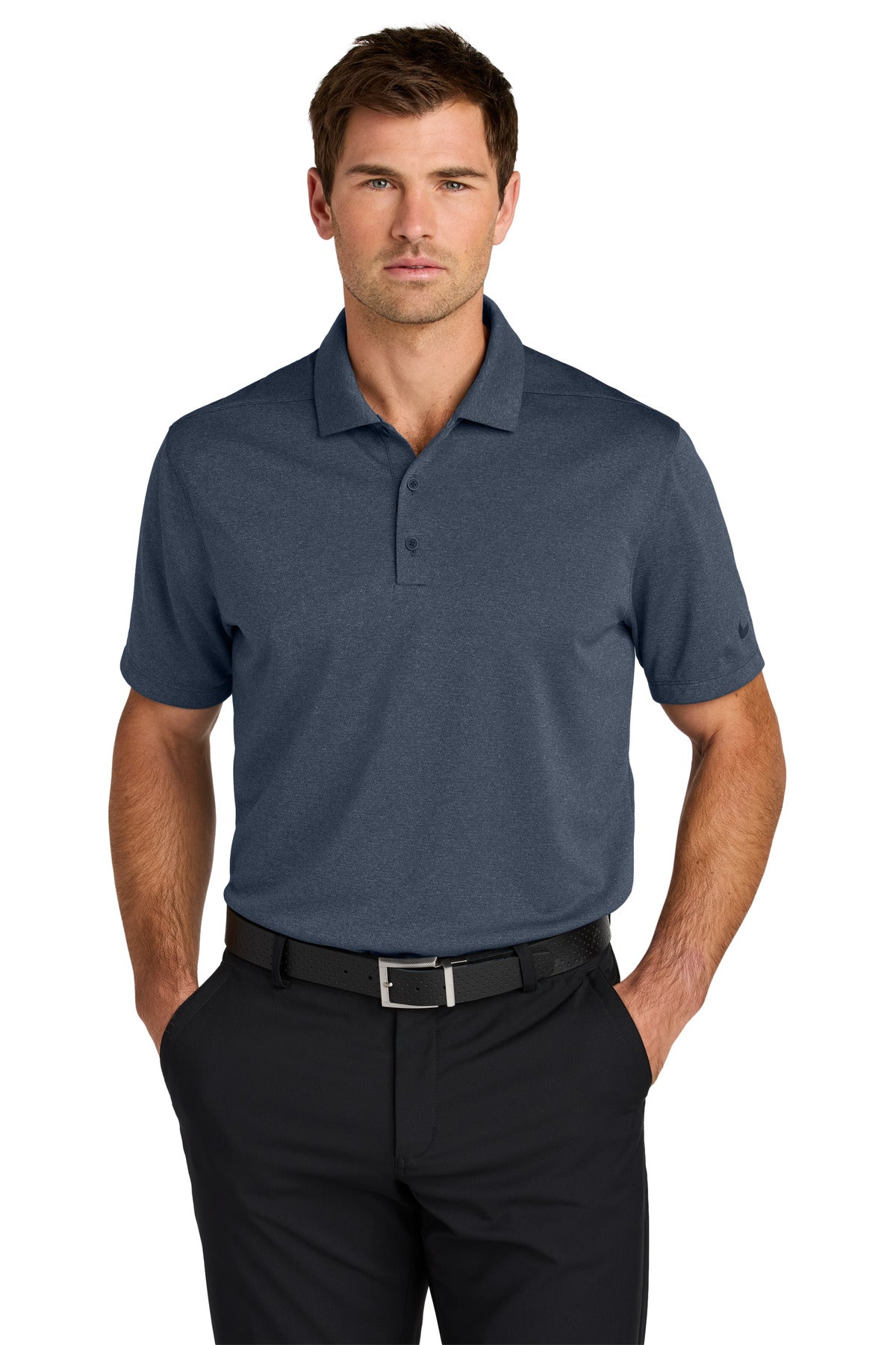 Nike Dri-FIT Smooth Heather Polo NKFQ4794 | Add Your Logo