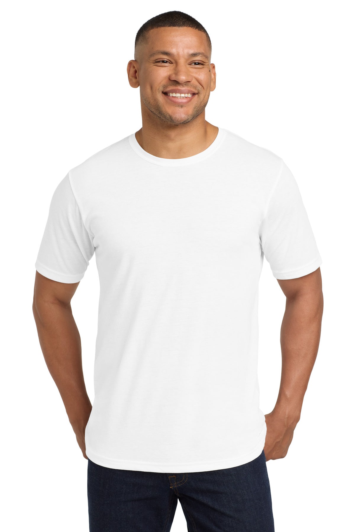 Next Level Apparel    Adult Poly/Cotton Tee. NL6200