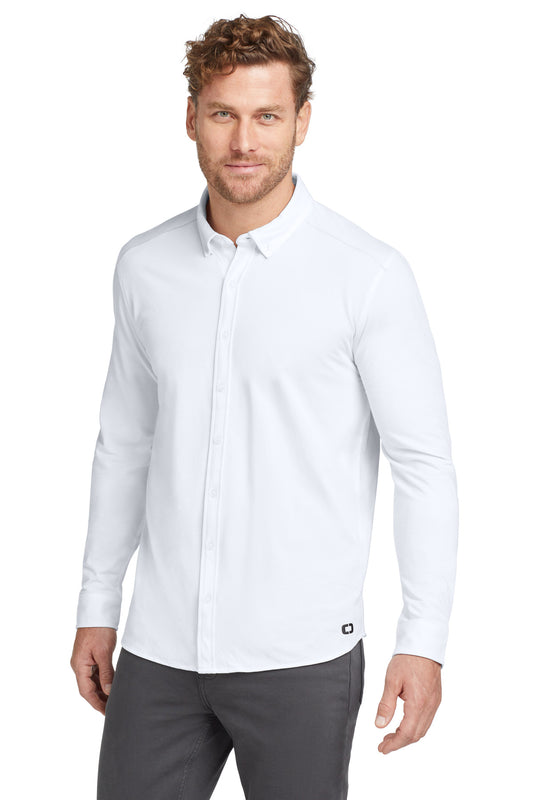 OGIO  ®   Code Stretch Long Sleeve Button-Up. OG145 | Add Your Logo