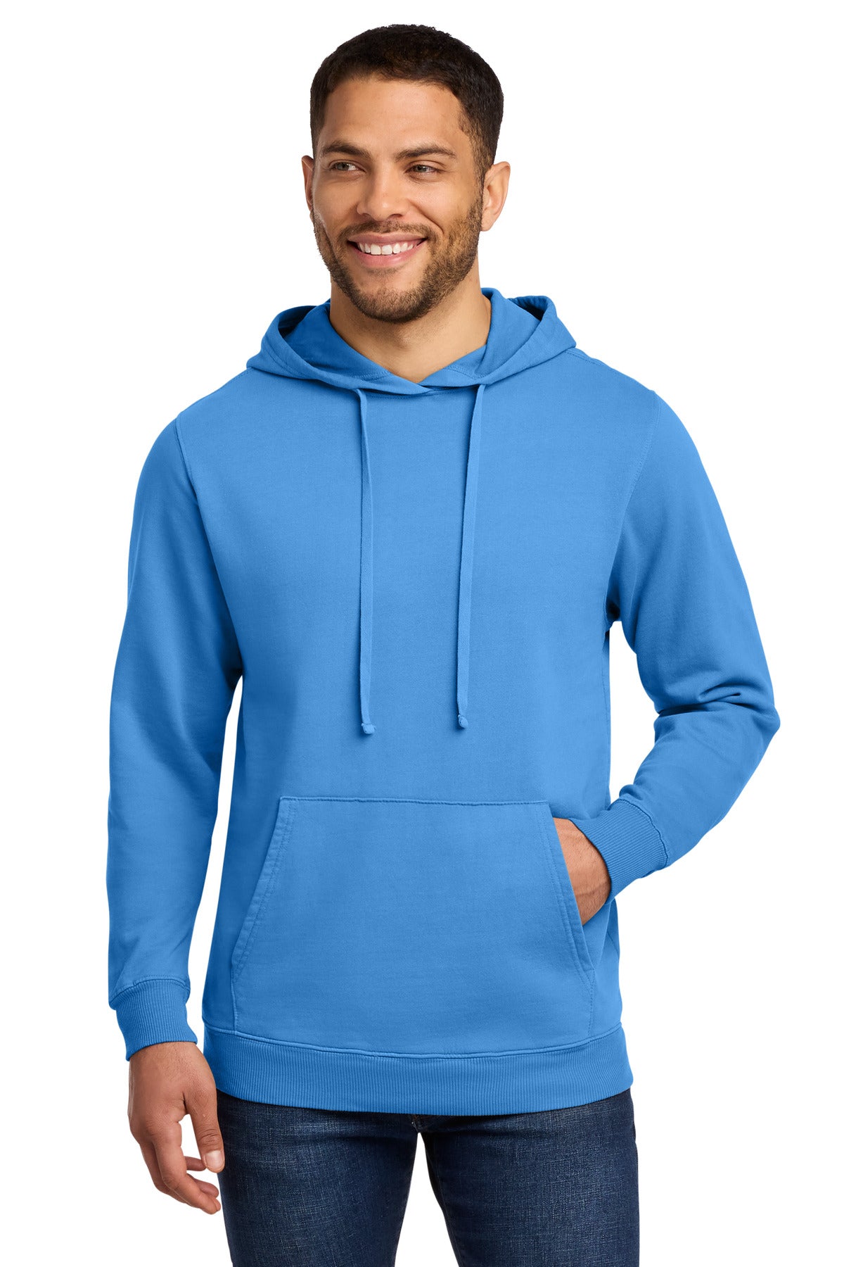 Port & Co ®  Beach Wash ®  Garment-Dyed Pullover Hooded Sweatshirt. PC098H | Add Your Logo