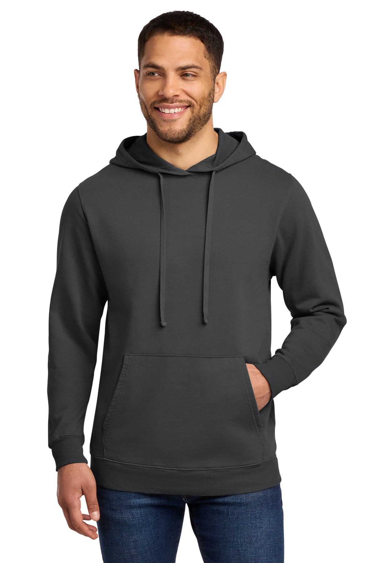 Port & Co ®  Beach Wash ®  Garment-Dyed Pullover Hooded Sweatshirt. PC098H | Add Your Logo