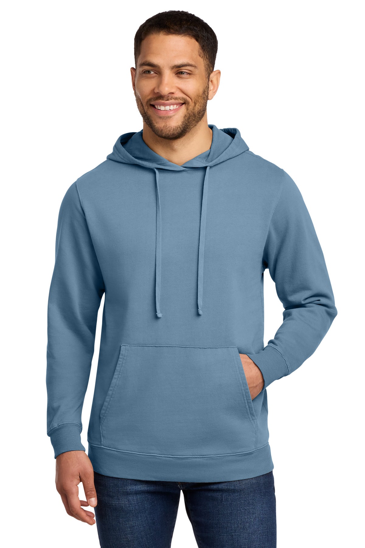 Port & Co ®  Beach Wash ®  Garment-Dyed Pullover Hooded Sweatshirt. PC098H | Add Your Logo