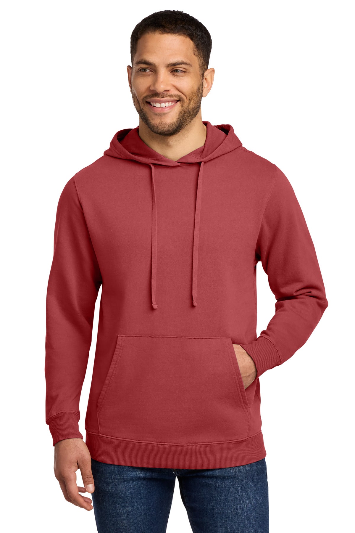Port & Co ®  Beach Wash ®  Garment-Dyed Pullover Hooded Sweatshirt. PC098H | Add Your Logo