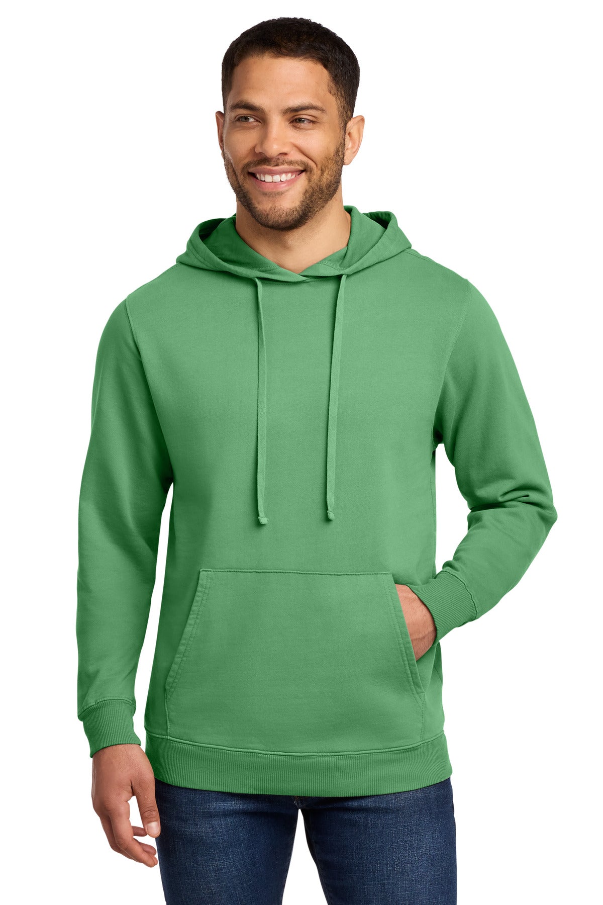 Port & Co ®  Beach Wash ®  Garment-Dyed Pullover Hooded Sweatshirt. PC098H | Add Your Logo