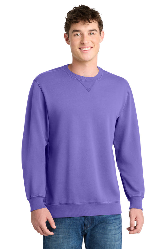 Port & Co ®  Beach Wash ®  Garment-Dyed Crewneck Sweatshirt PC098 | Add Your Logo