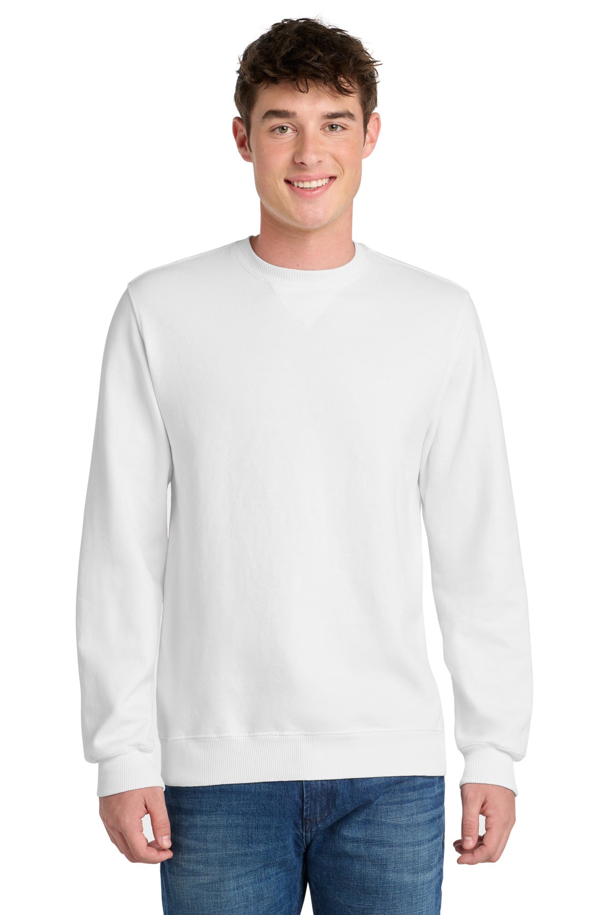 Port & Co ®  Beach Wash ®  Garment-Dyed Crewneck Sweatshirt PC098 | Add Your Logo