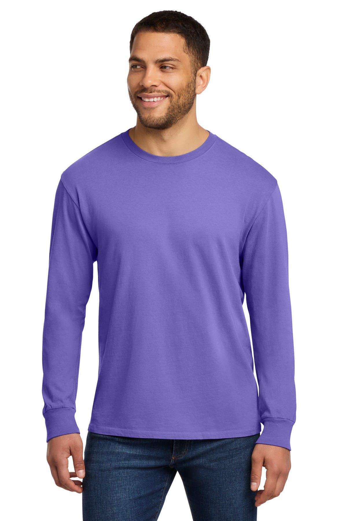 Port & Co ®  Beach Wash ®  Garment-Dyed Long Sleeve Tee PC099LS | Add Your Logo