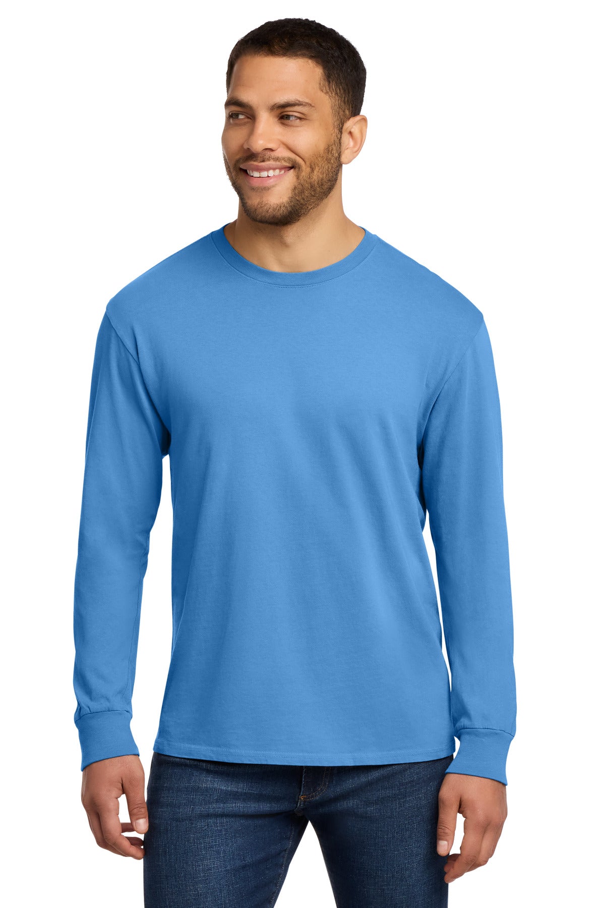 Port & Co ®  Beach Wash ®  Garment-Dyed Long Sleeve Tee PC099LS | Add Your Logo