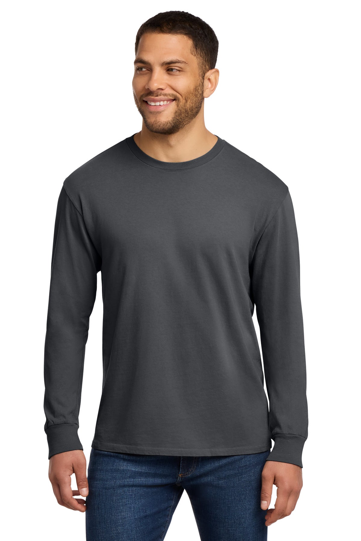 Port & Co ®  Beach Wash ®  Garment-Dyed Long Sleeve Tee PC099LS | Add Your Logo