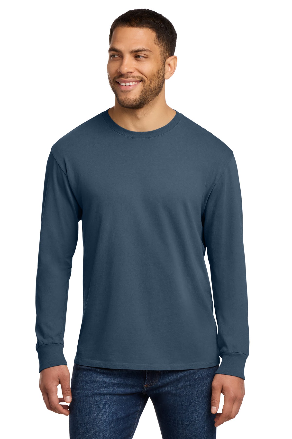 Port & Co ®  Beach Wash ®  Garment-Dyed Long Sleeve Tee PC099LS | Add Your Logo