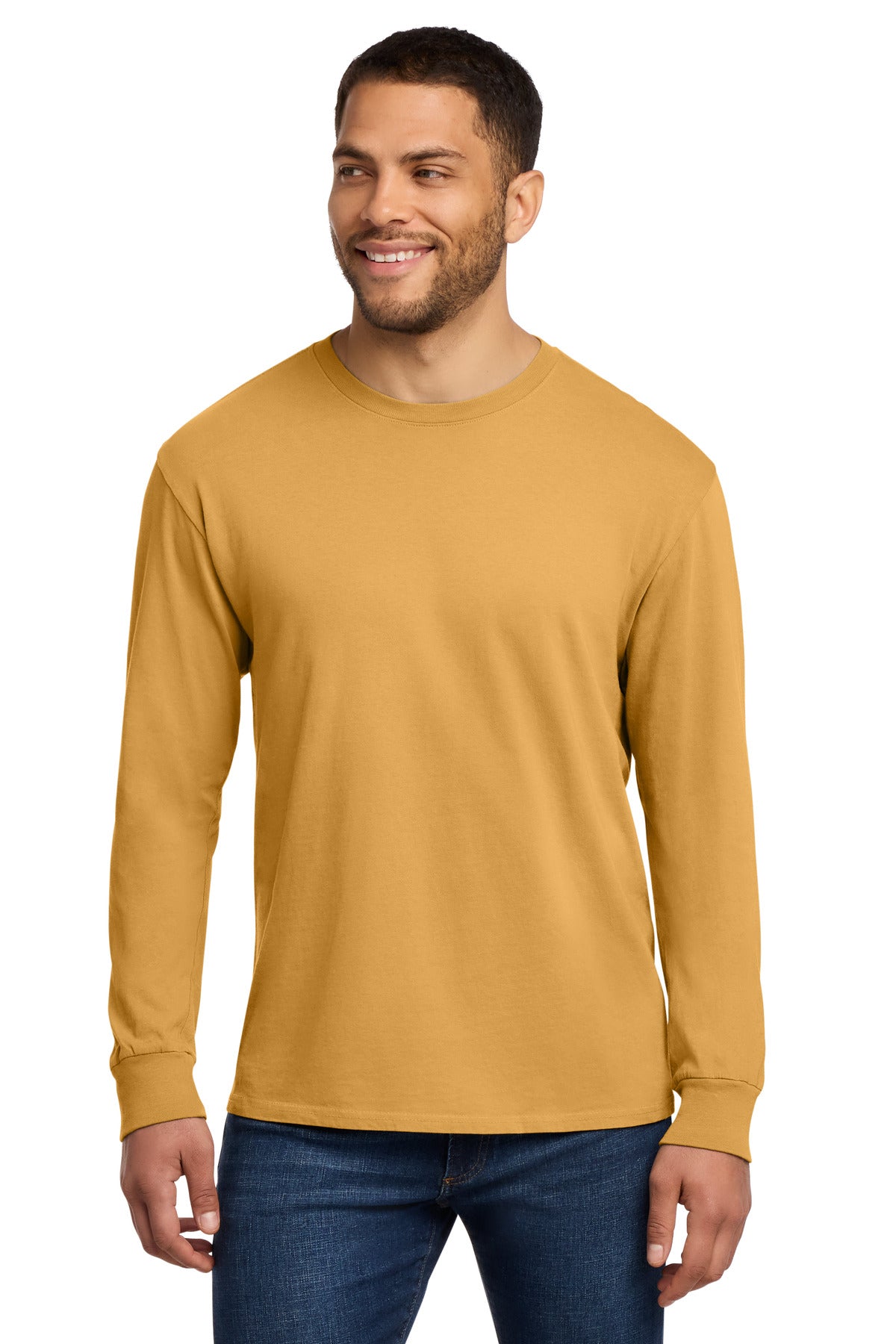 Port & Co ®  Beach Wash ®  Garment-Dyed Long Sleeve Tee PC099LS | Add Your Logo