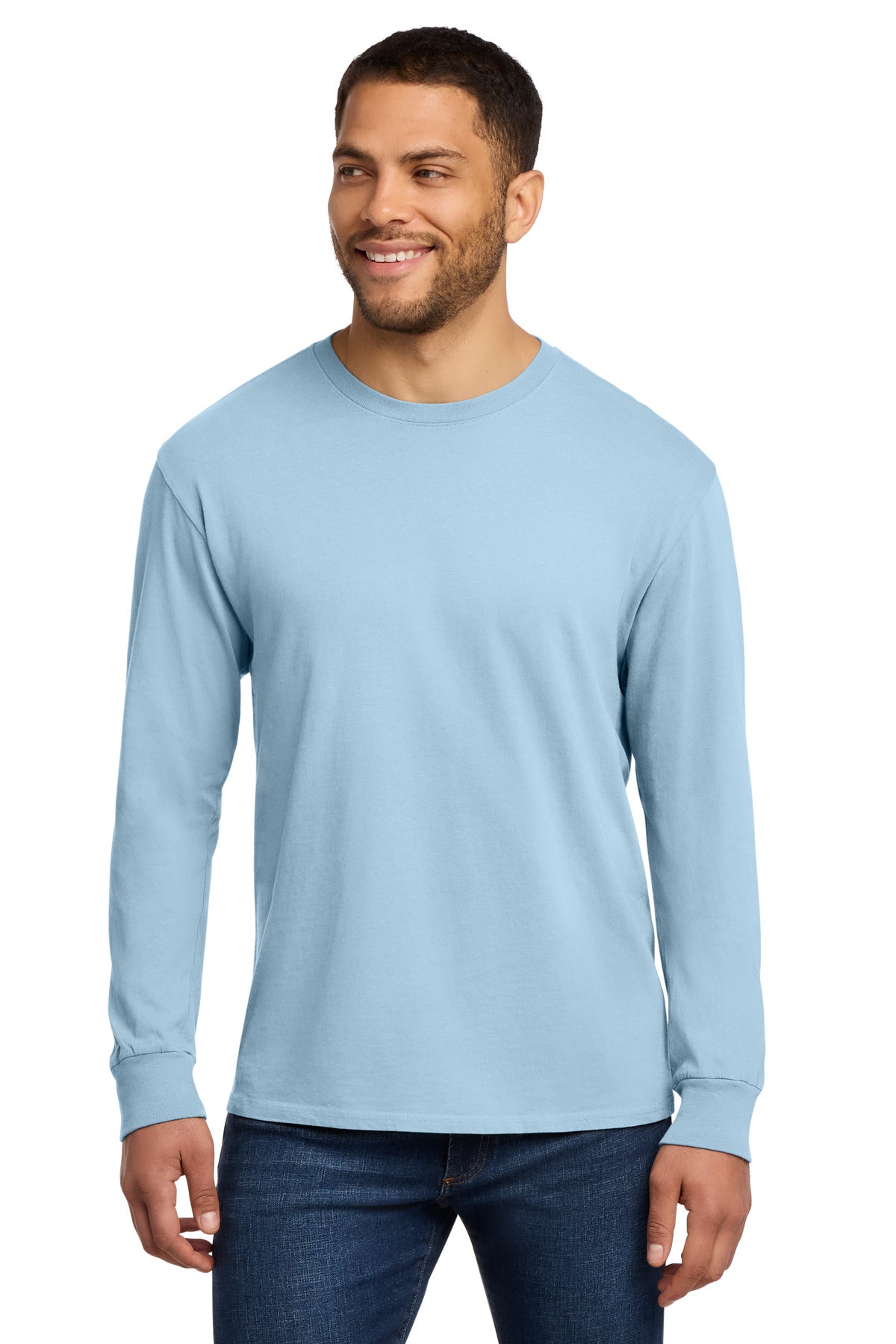 Port & Co ®  Beach Wash ®  Garment-Dyed Long Sleeve Tee PC099LS | Add Your Logo