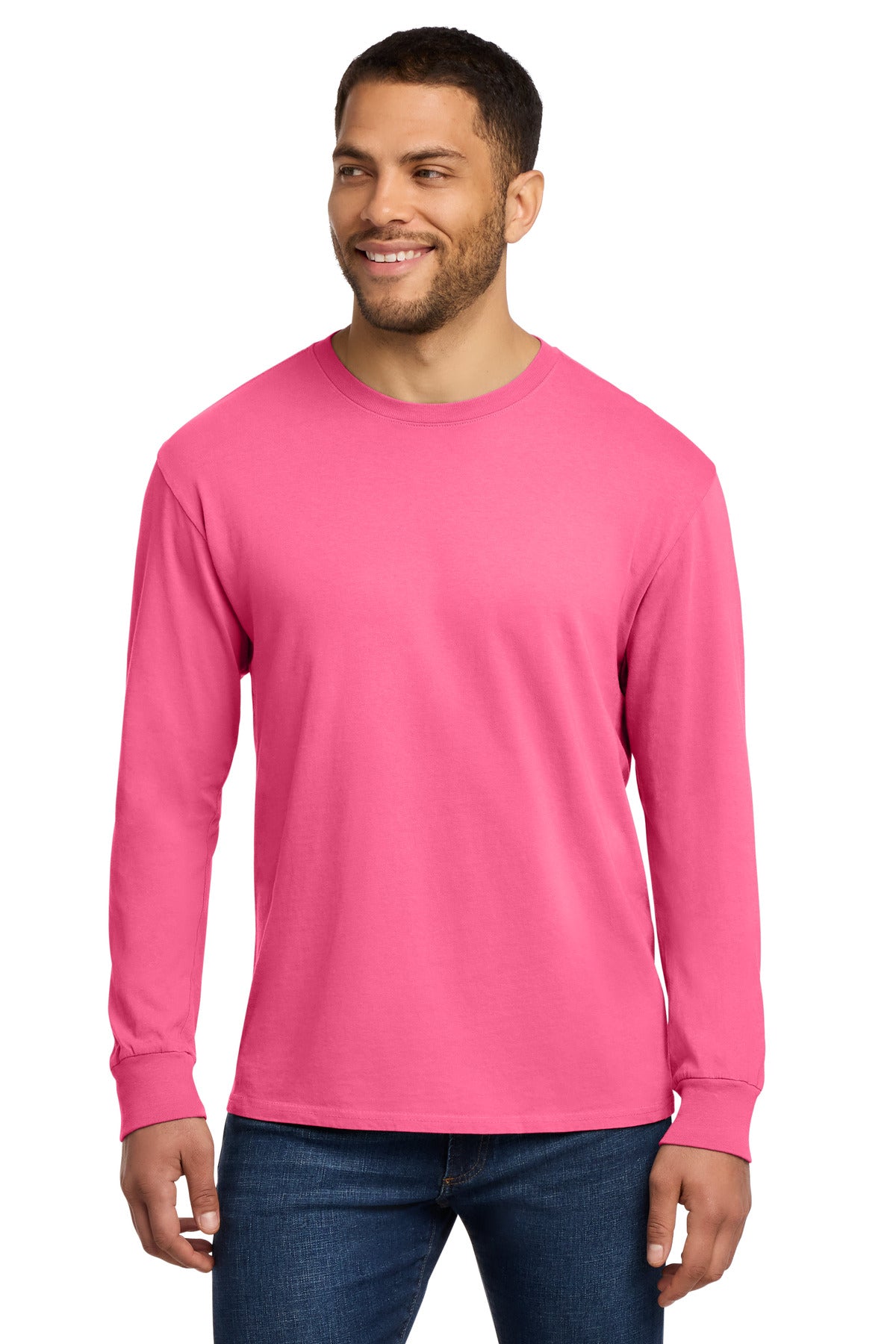 Port & Co ®  Beach Wash ®  Garment-Dyed Long Sleeve Tee PC099LS | Add Your Logo