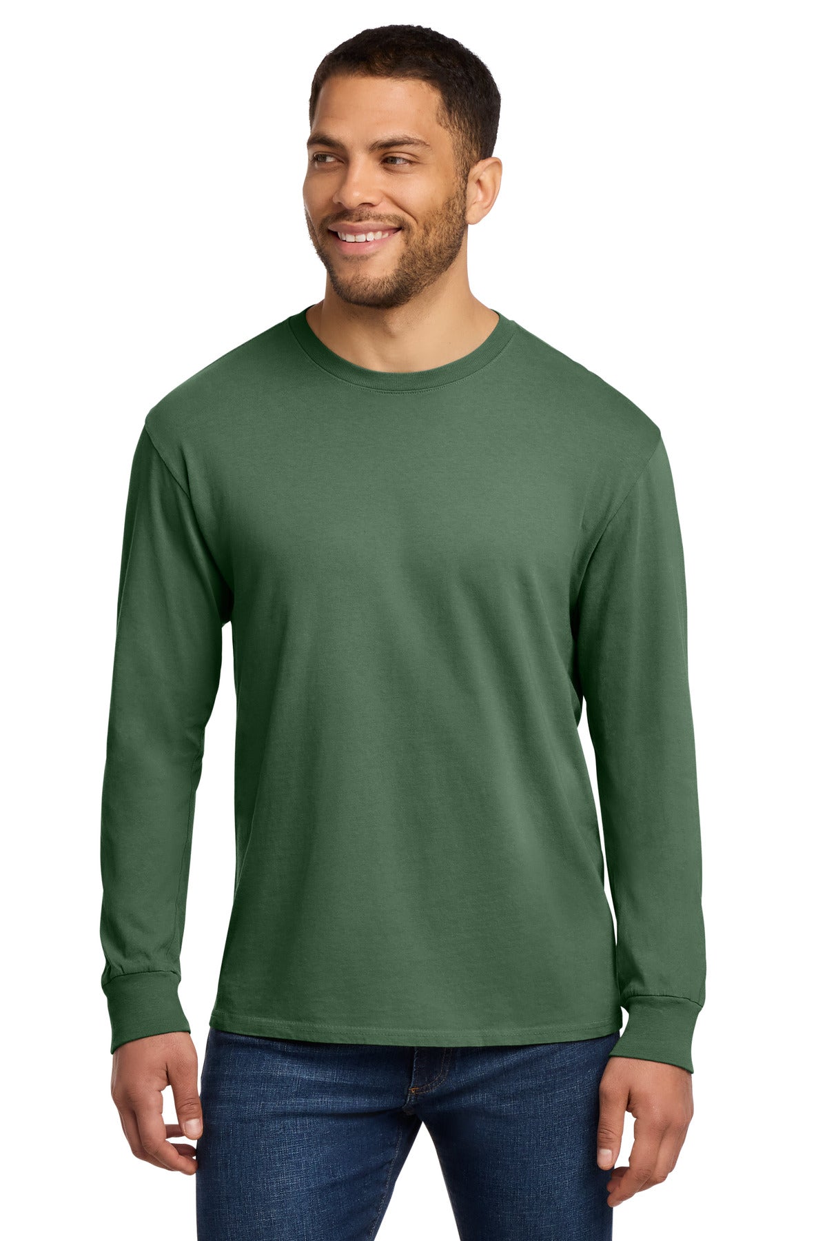 Port & Co ®  Beach Wash ®  Garment-Dyed Long Sleeve Tee PC099LS | Add Your Logo