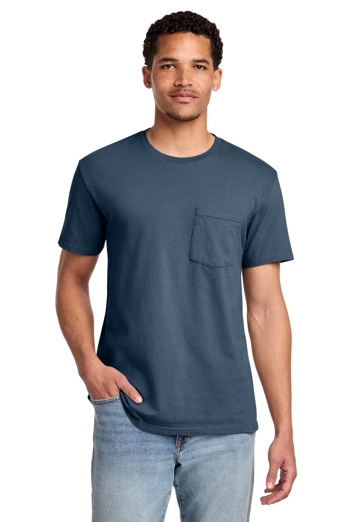 Port & Co ®  Beach Wash ®  Garment-Dyed Pocket Tee.  PC099P | Add Your Logo