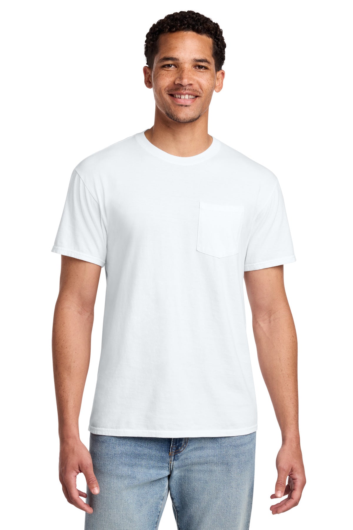 Port & Co ®  Beach Wash ®  Garment-Dyed Pocket Tee.  PC099P | Add Your Logo