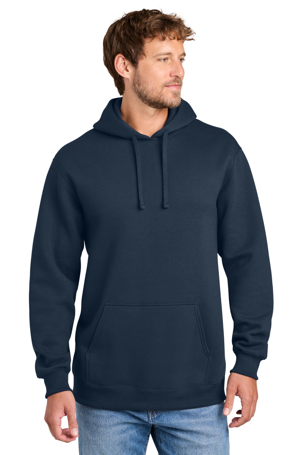 Port & Co ®  Foundation Fleece Pullover Hooded Sweatshirt PC107H | Add Your Logo