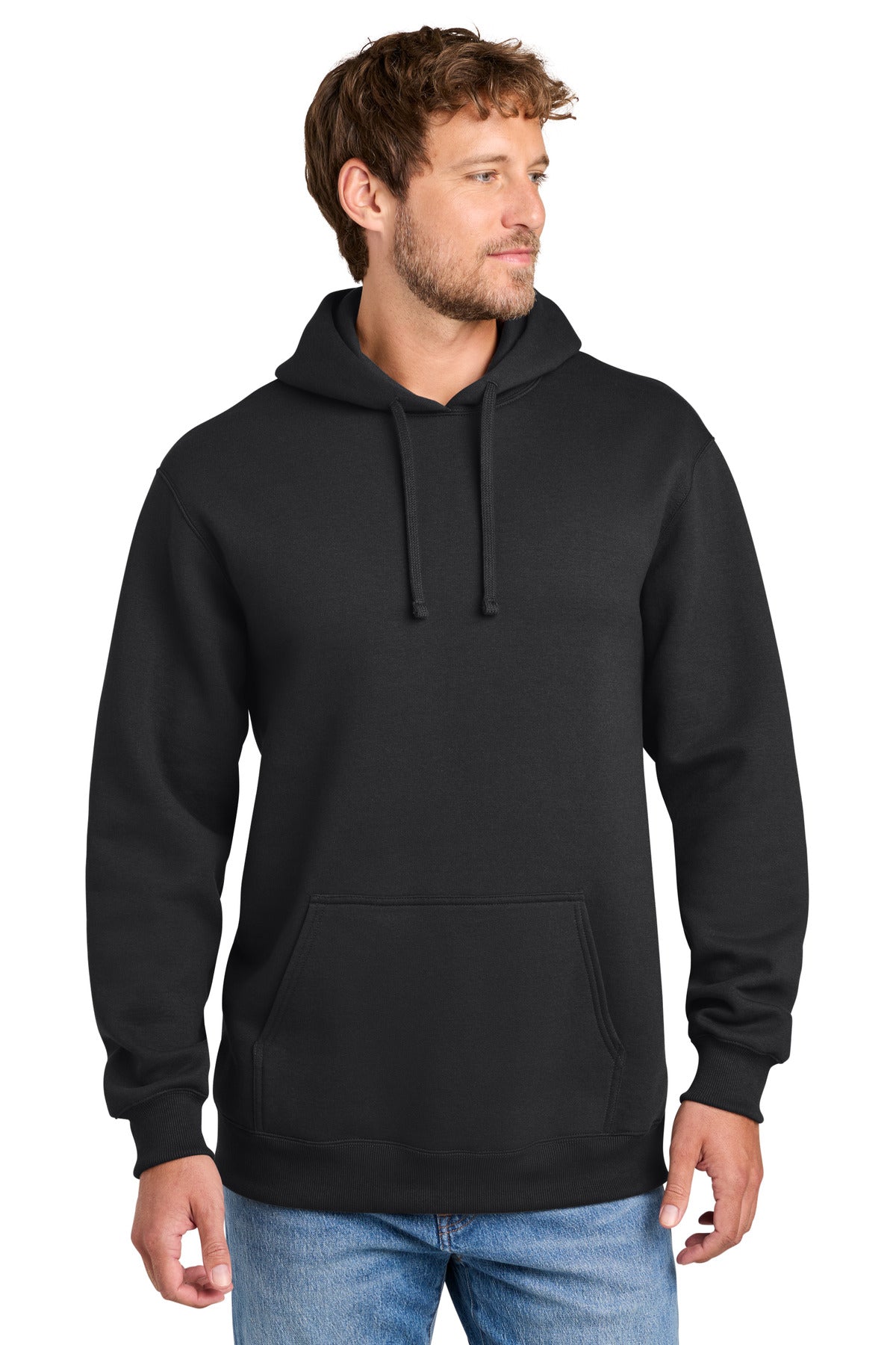 Port & Co ®  Foundation Fleece Pullover Hooded Sweatshirt PC107H | Add Your Logo