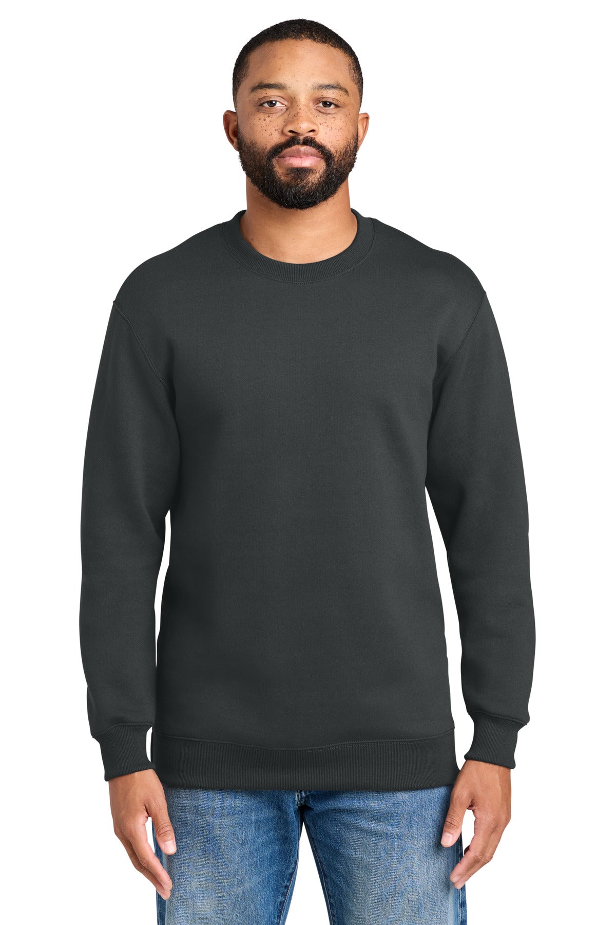 Port & Co ®  Foundation Fleece Pullover Crewneck Sweatshirt PC107 | Add Your Logo