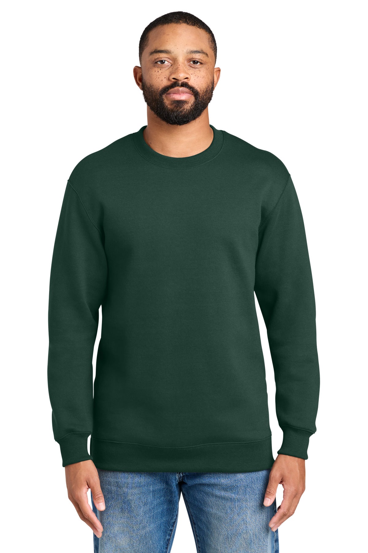 Port & Co ®  Foundation Fleece Pullover Crewneck Sweatshirt PC107 | Add Your Logo
