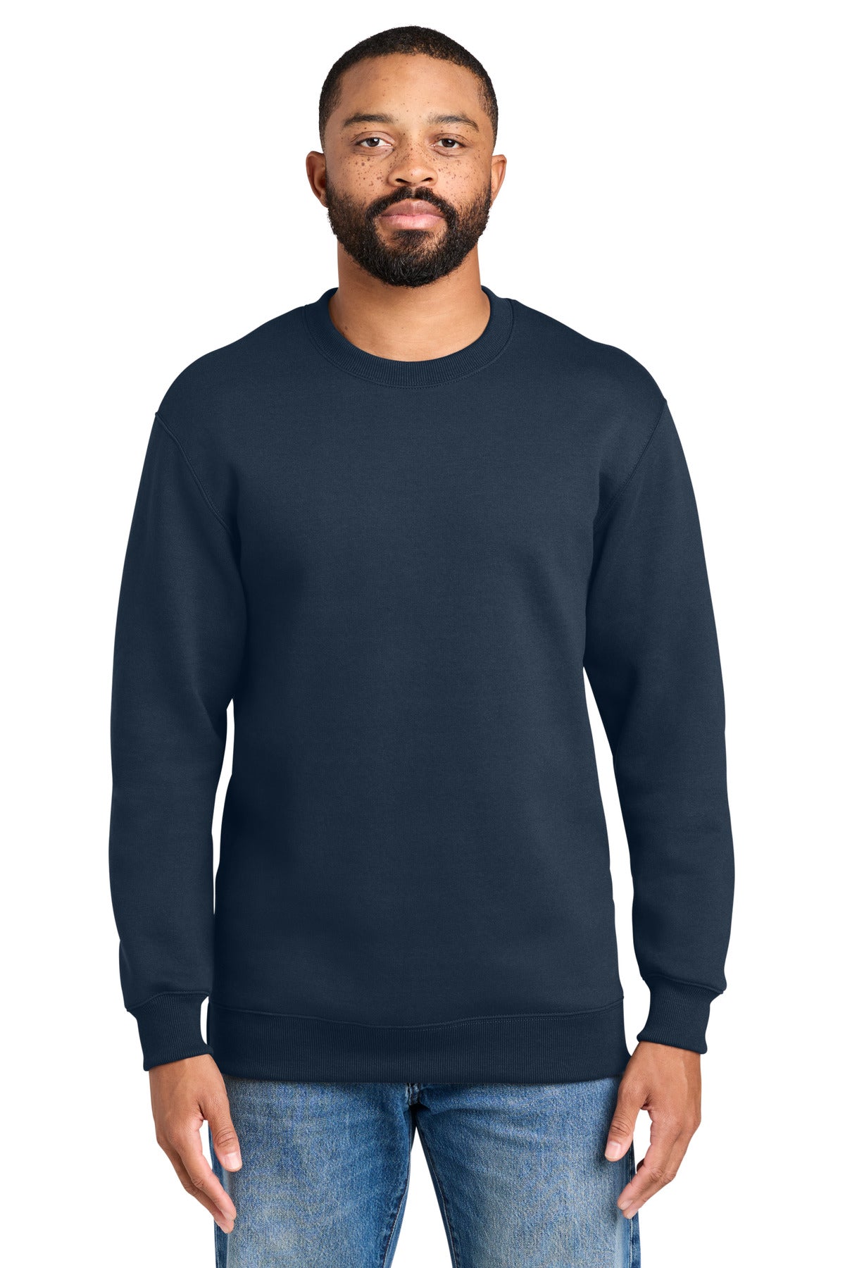 Port & Co ®  Foundation Fleece Pullover Crewneck Sweatshirt PC107 | Add Your Logo