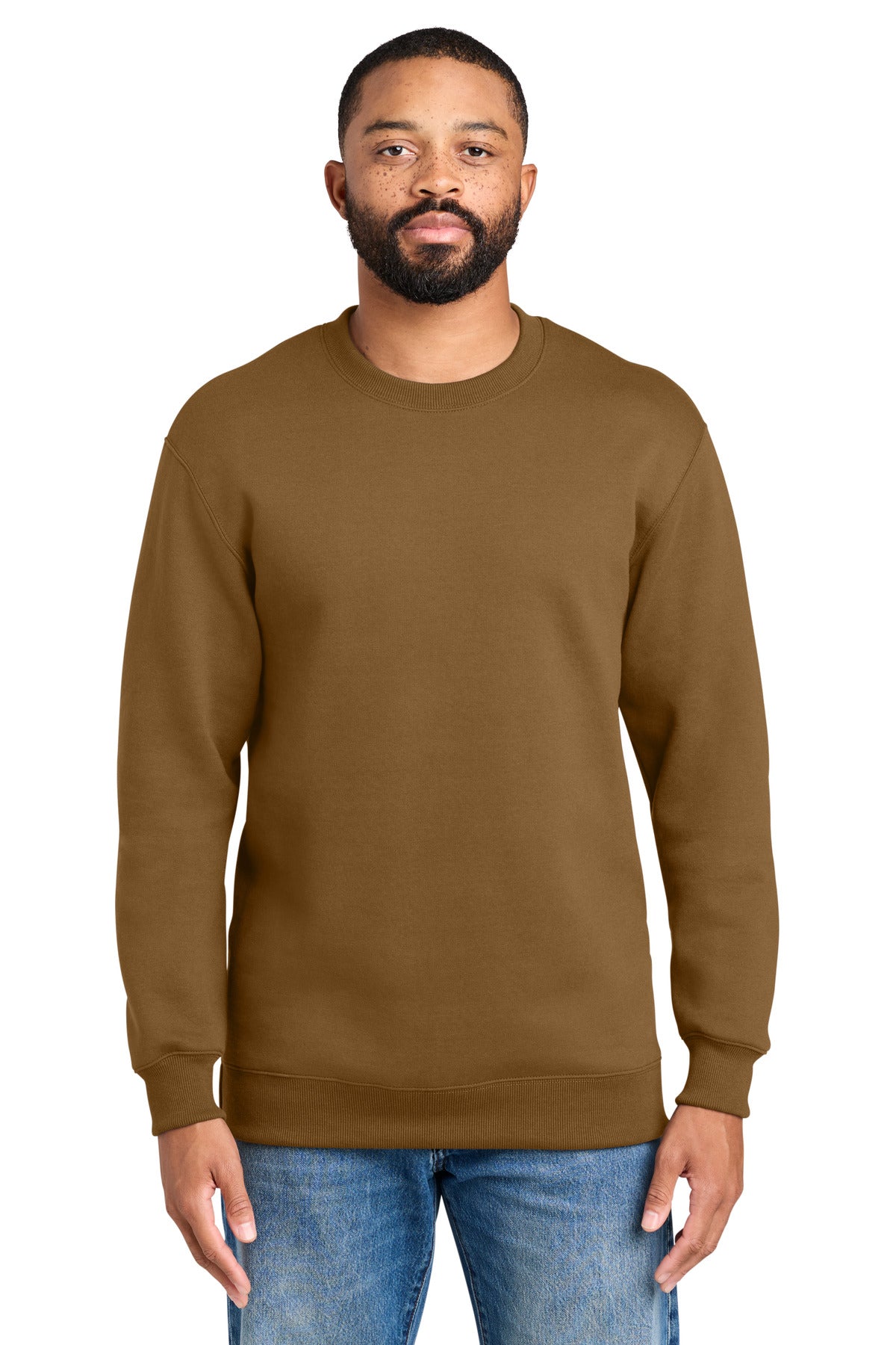 Port & Co ®  Foundation Fleece Pullover Crewneck Sweatshirt PC107 | Add Your Logo