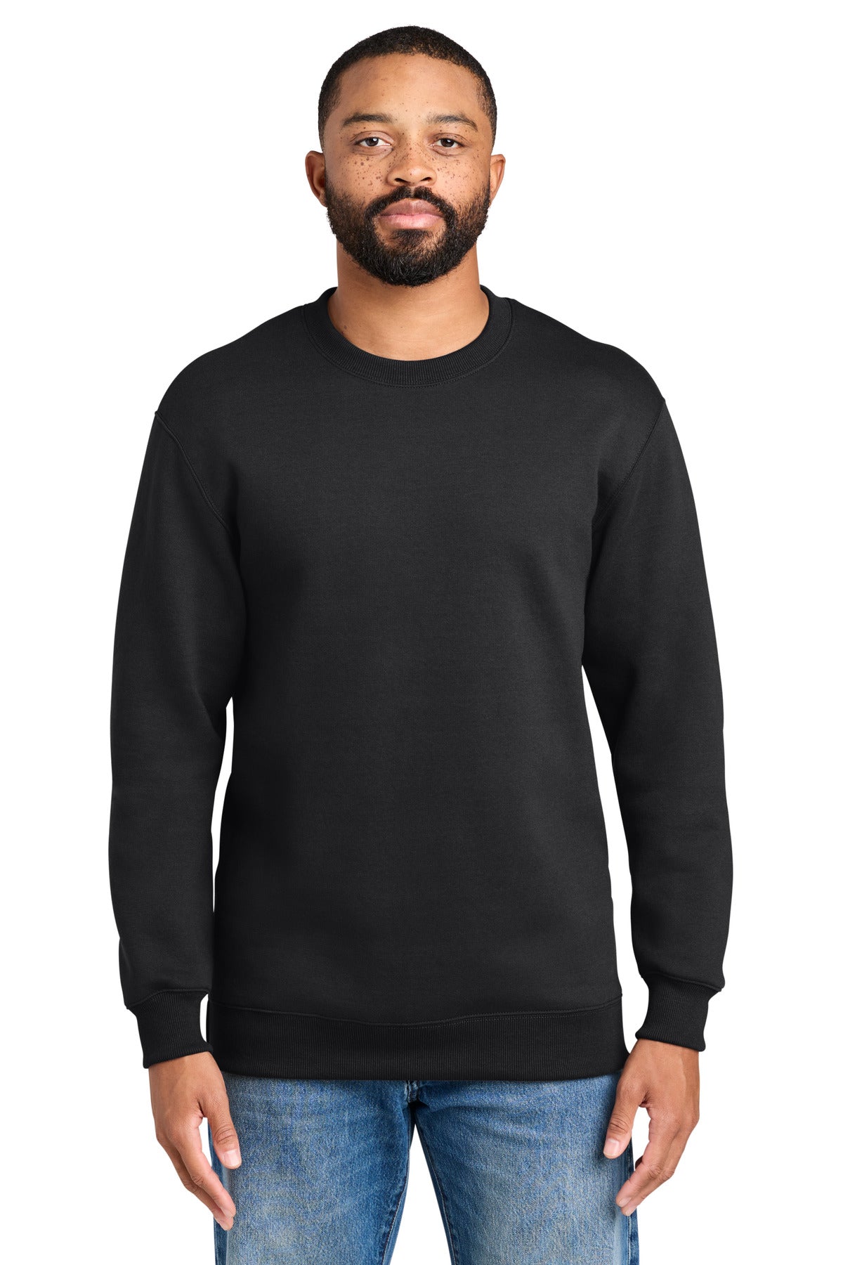 Port & Co ®  Foundation Fleece Pullover Crewneck Sweatshirt PC107 | Add Your Logo