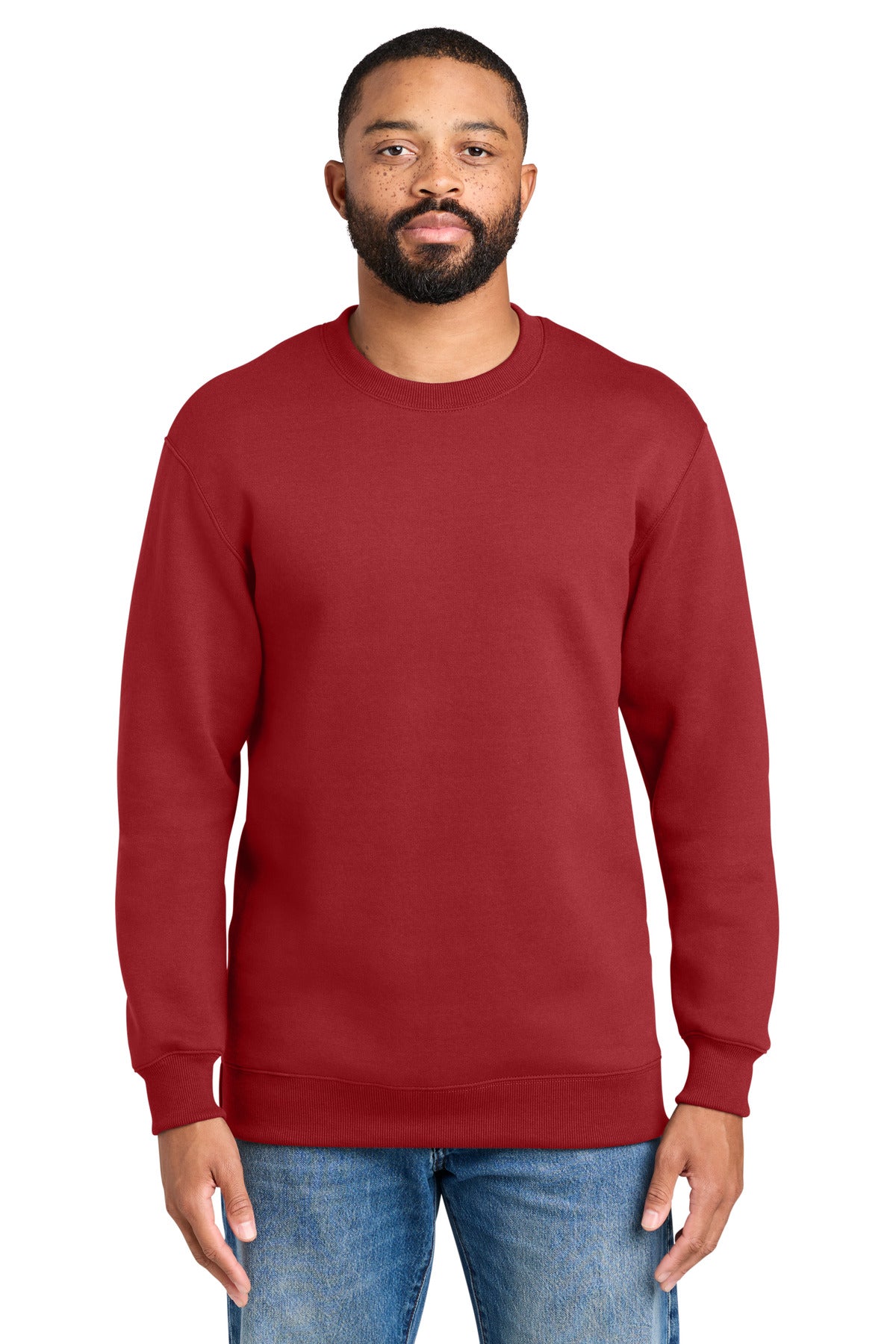 Port & Co ®  Foundation Fleece Pullover Crewneck Sweatshirt PC107 | Add Your Logo