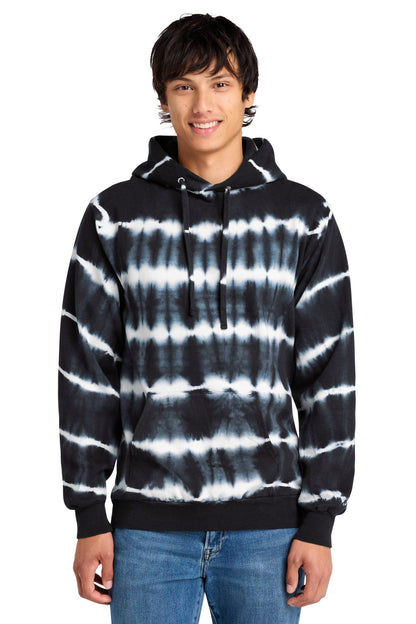 Port & Co ®  Allover Stripe Tie-Dye Fleece PC143 | Add Your Logo