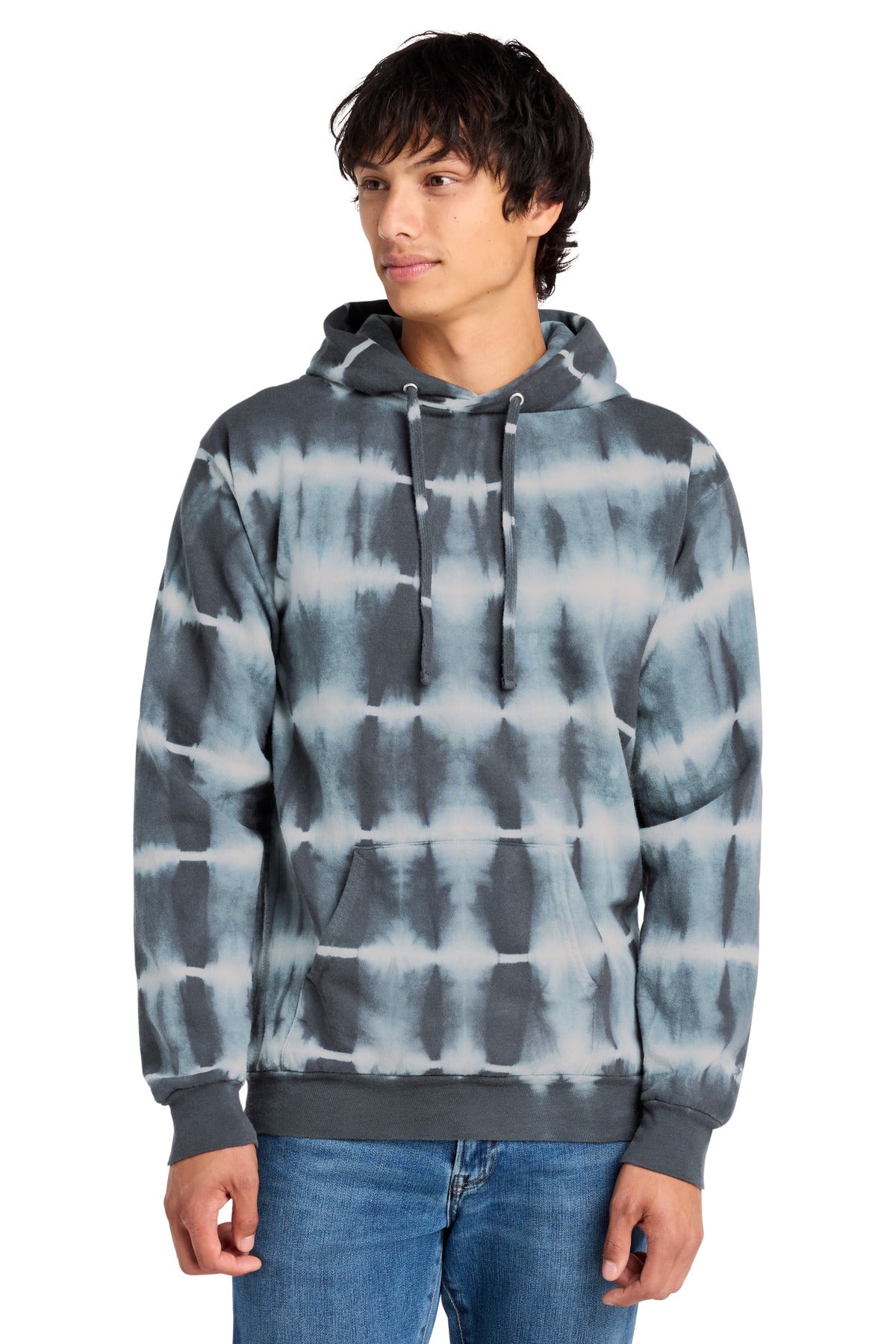 Port & Co ®  Allover Stripe Tie-Dye Fleece PC143 | Add Your Logo