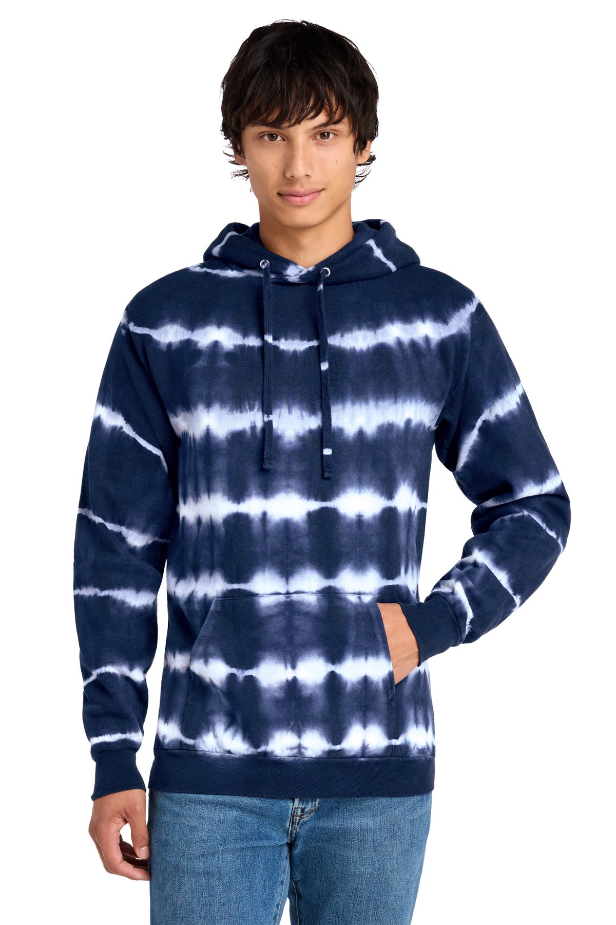 Port & Co ®  Allover Stripe Tie-Dye Fleece PC143 | Add Your Logo