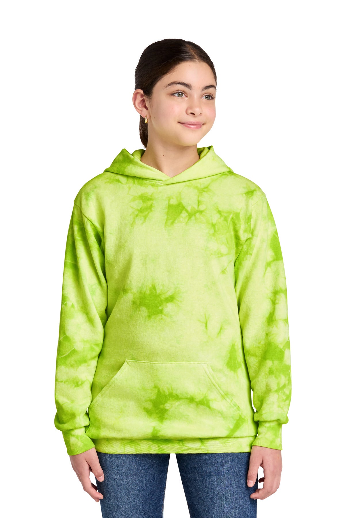 Port & Co ®  Youth Crystal Tie-Dye Pullover Hoodie PC144Y | Add Your Logo