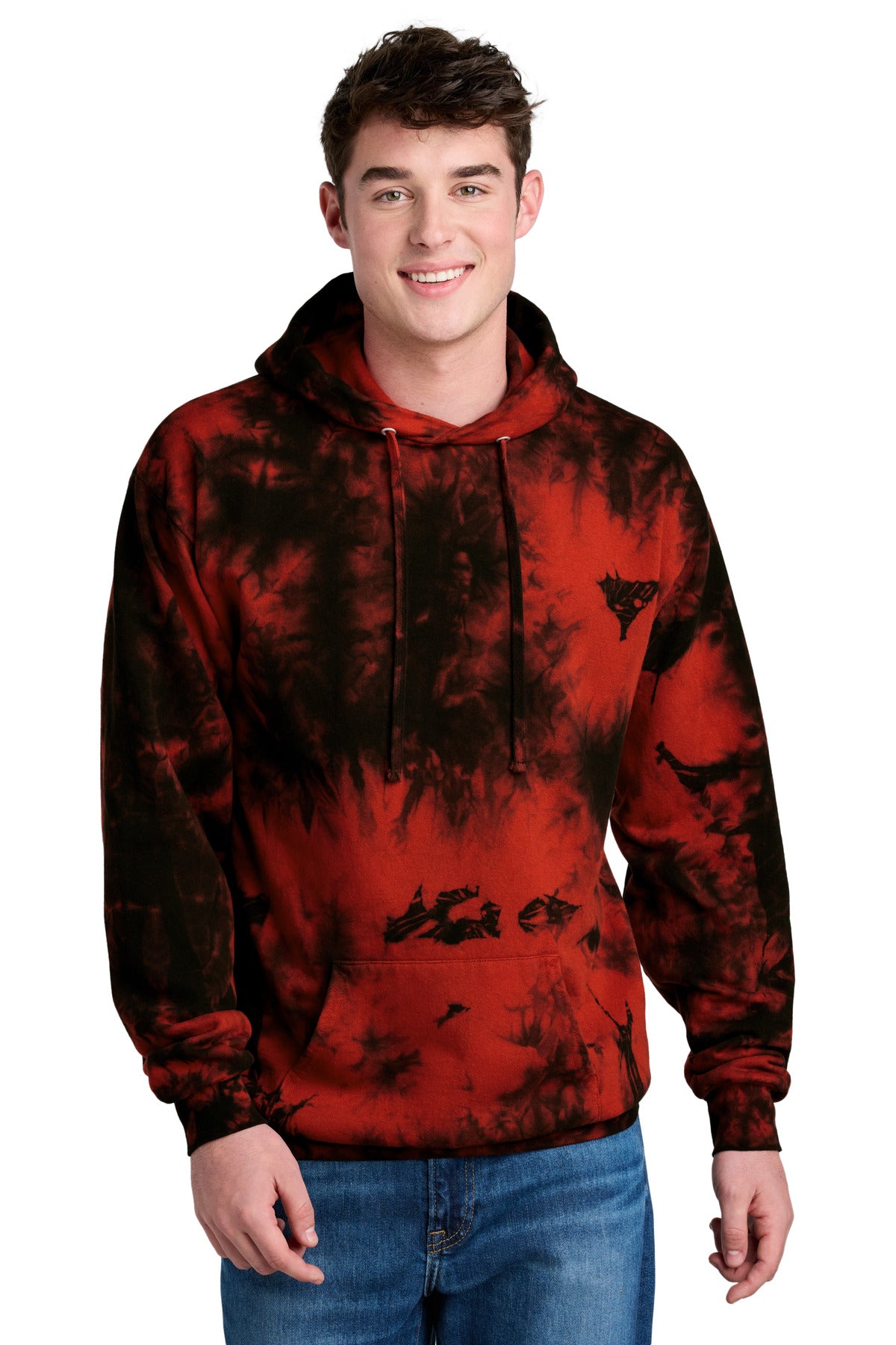 Port & Co ®  Crystal Tie-Dye Pullover Hoodie PC144 | Add Your Logo