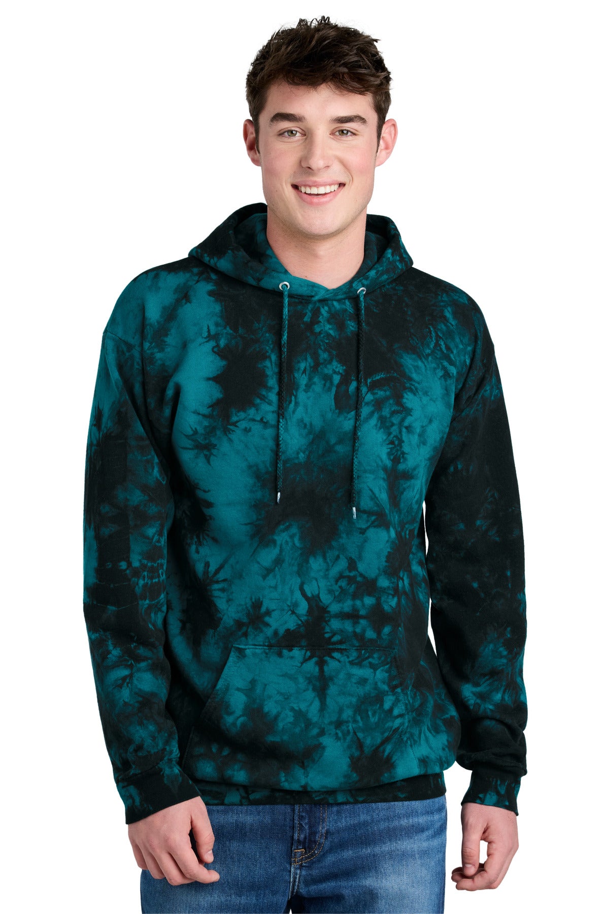 Port & Co ®  Crystal Tie-Dye Pullover Hoodie PC144 | Add Your Logo