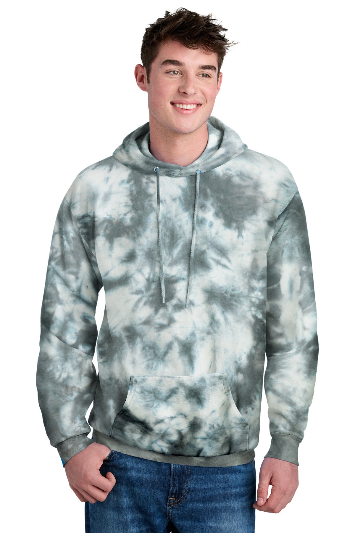 Port & Co ®  Crystal Tie-Dye Pullover Hoodie PC144 | Add Your Logo