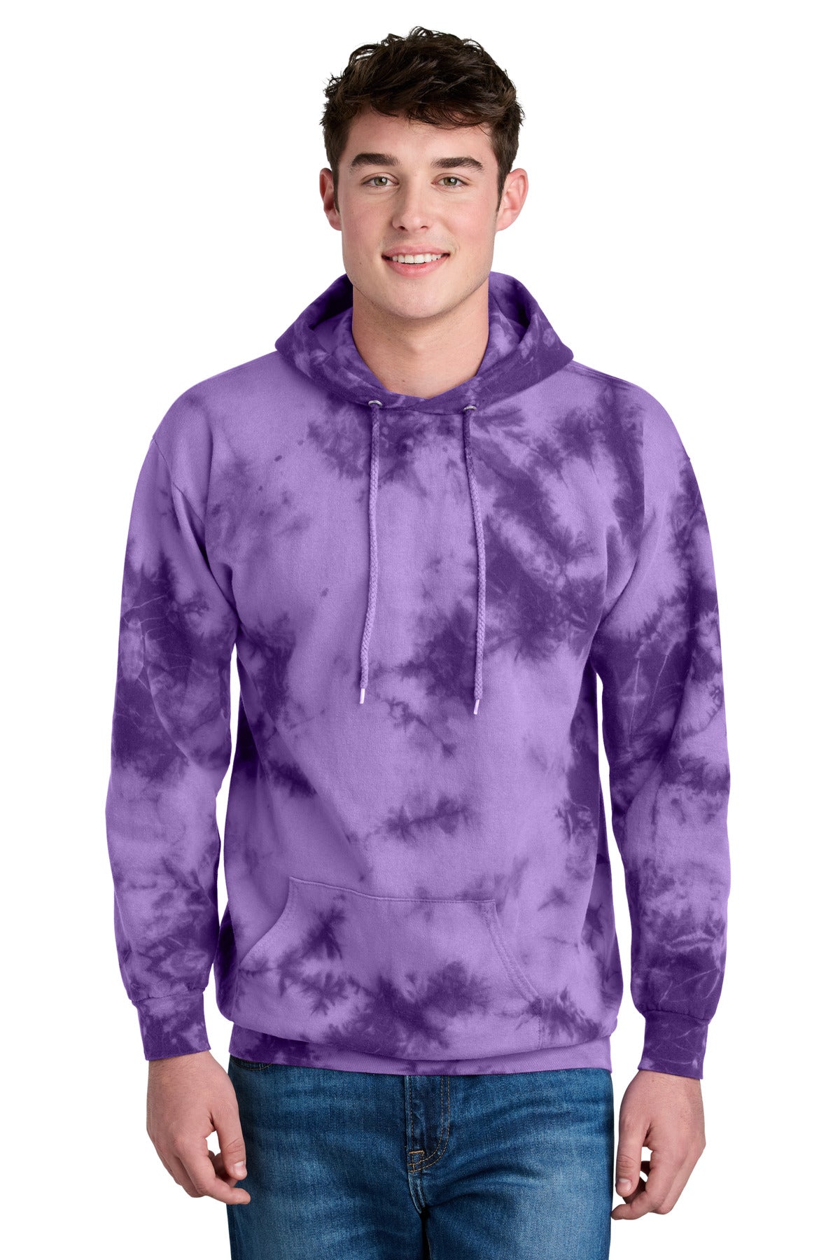 Port & Co ®  Crystal Tie-Dye Pullover Hoodie PC144 | Add Your Logo