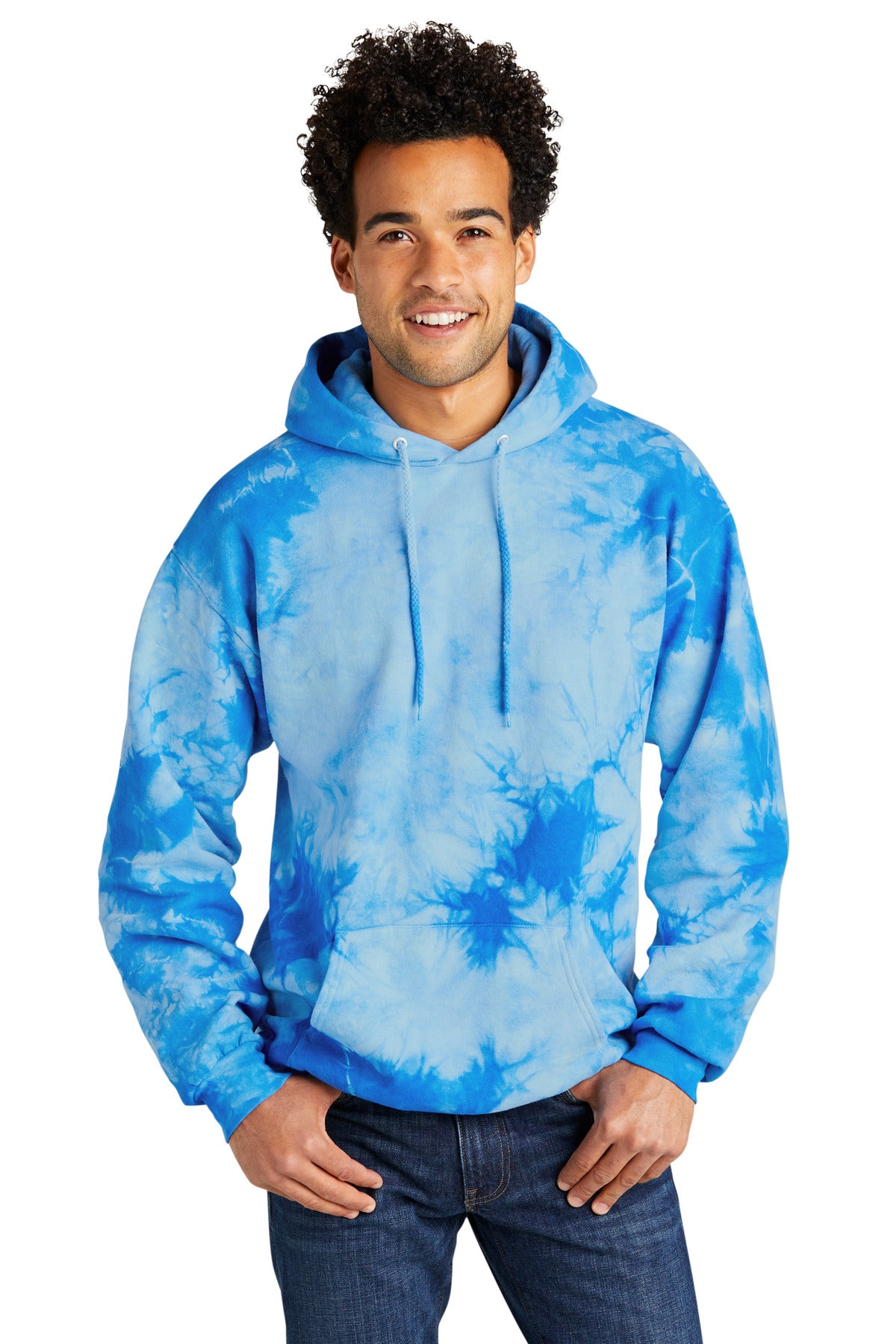 Port & Co ®  Crystal Tie-Dye Pullover Hoodie PC144 | Add Your Logo