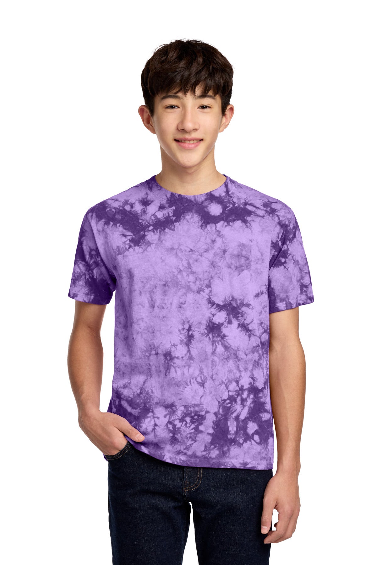 Port & Co ®  Youth Crystal Tie-Dye Tee PC145Y | Add Your Logo