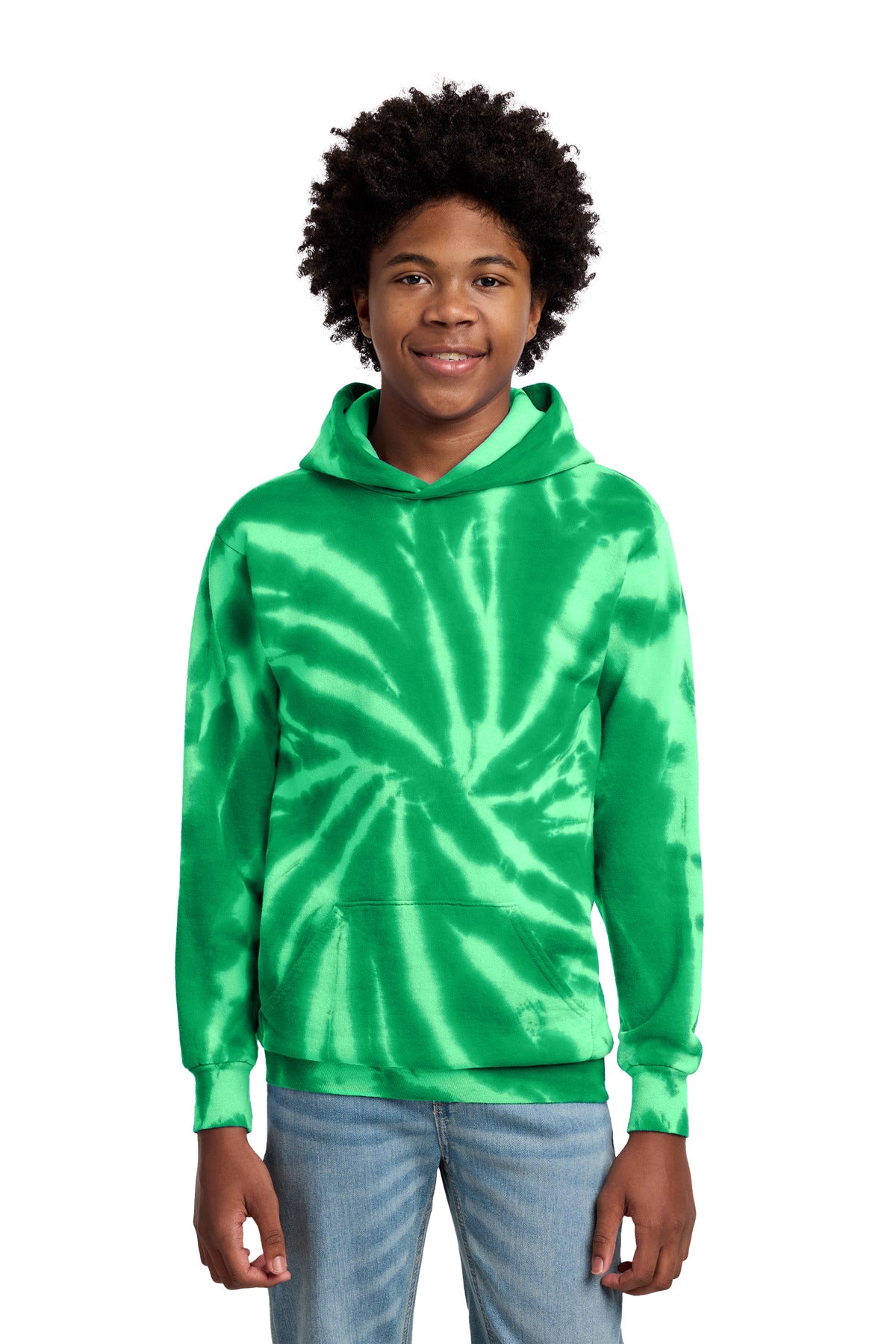 Port & Co ®  Youth Tie-Dye Pullover Hooded Sweatshirt. PC146Y | Add Your Logo