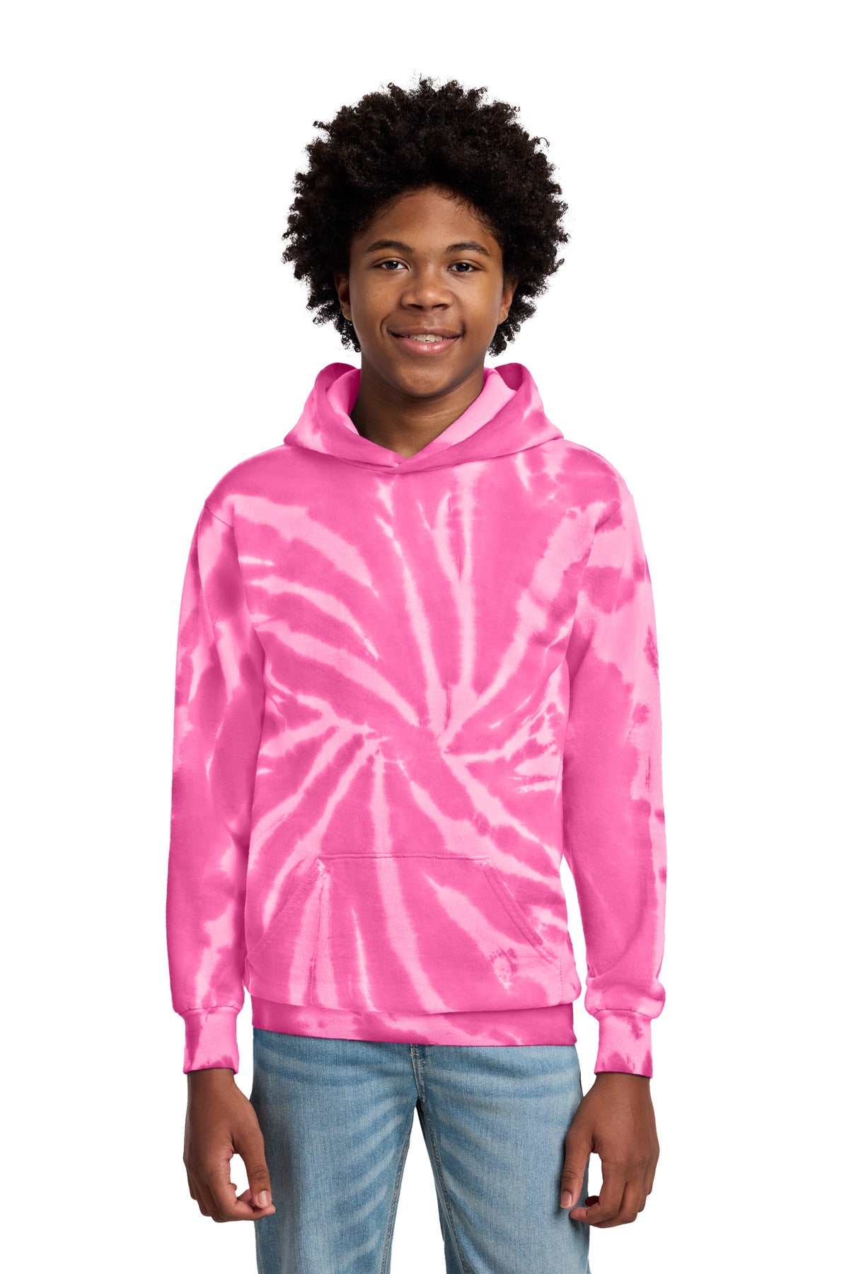Port & Co ®  Youth Tie-Dye Pullover Hooded Sweatshirt. PC146Y | Add Your Logo
