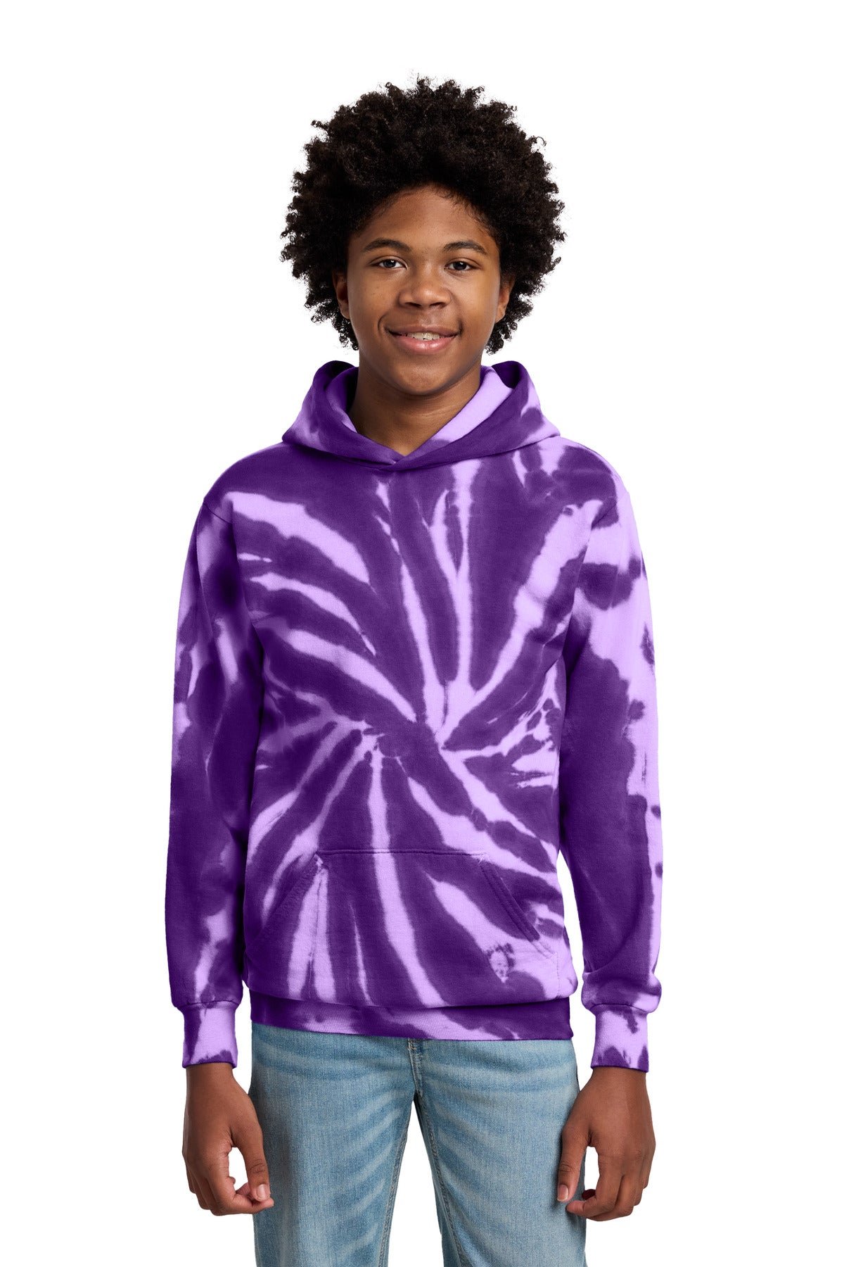 Port & Co ®  Youth Tie-Dye Pullover Hooded Sweatshirt. PC146Y | Add Your Logo