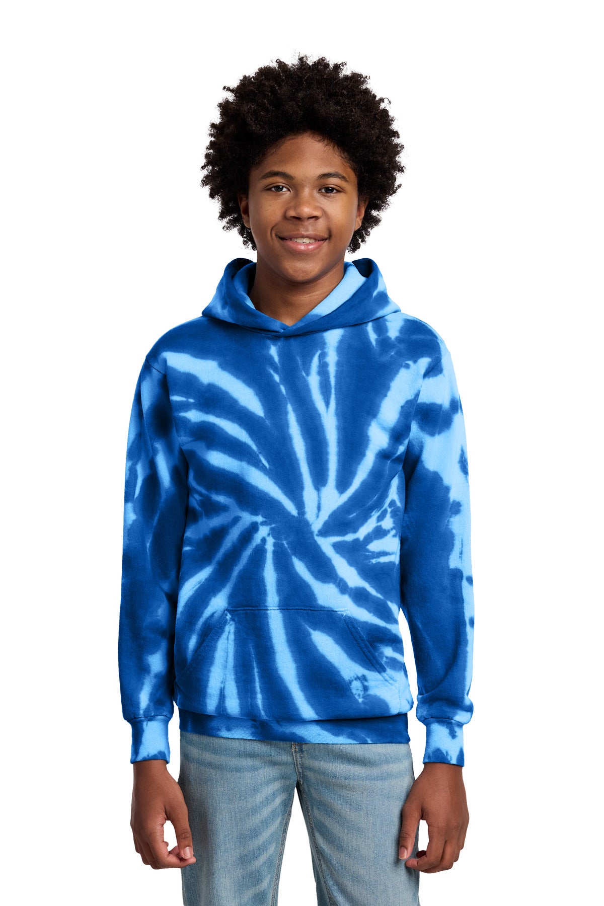 Port & Co ®  Youth Tie-Dye Pullover Hooded Sweatshirt. PC146Y | Add Your Logo