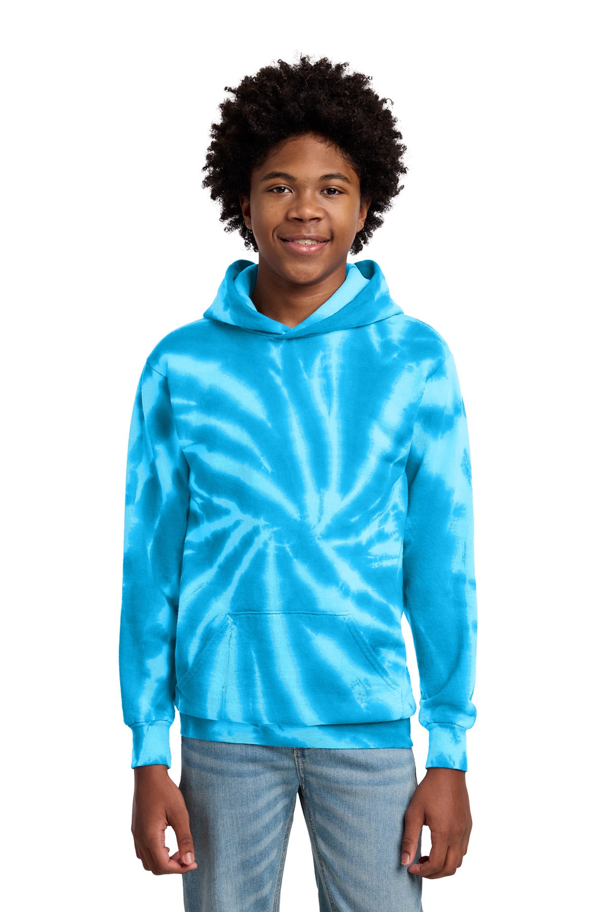 Port & Co ®  Youth Tie-Dye Pullover Hooded Sweatshirt. PC146Y | Add Your Logo