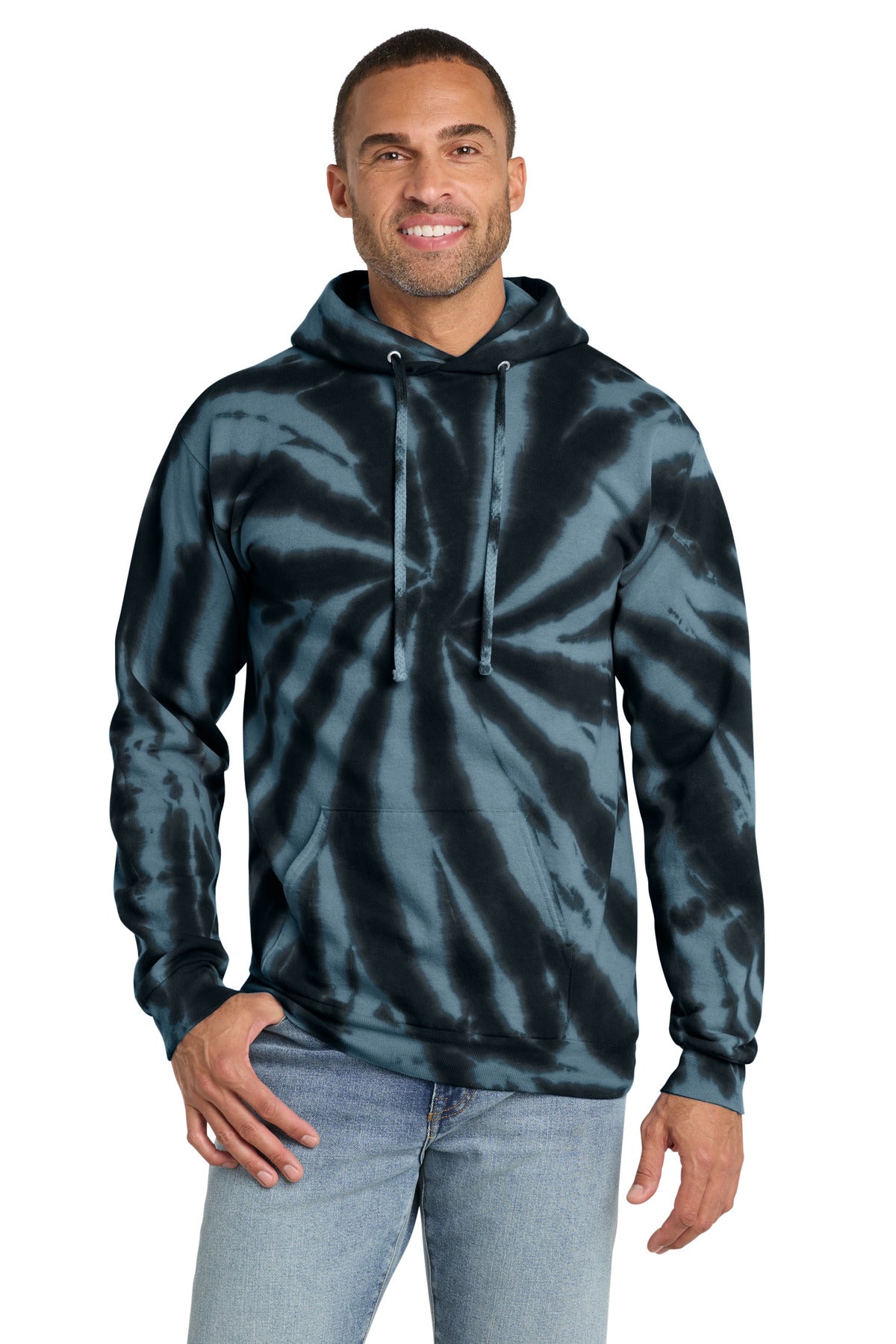Port & Co ®  Tie-Dye Pullover Hooded Sweatshirt. PC146 | Add Your Logo