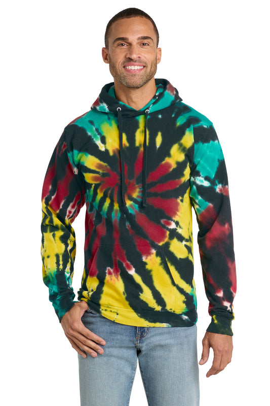 Port & Co ®  Tie-Dye Pullover Hooded Sweatshirt. PC146 | Add Your Logo