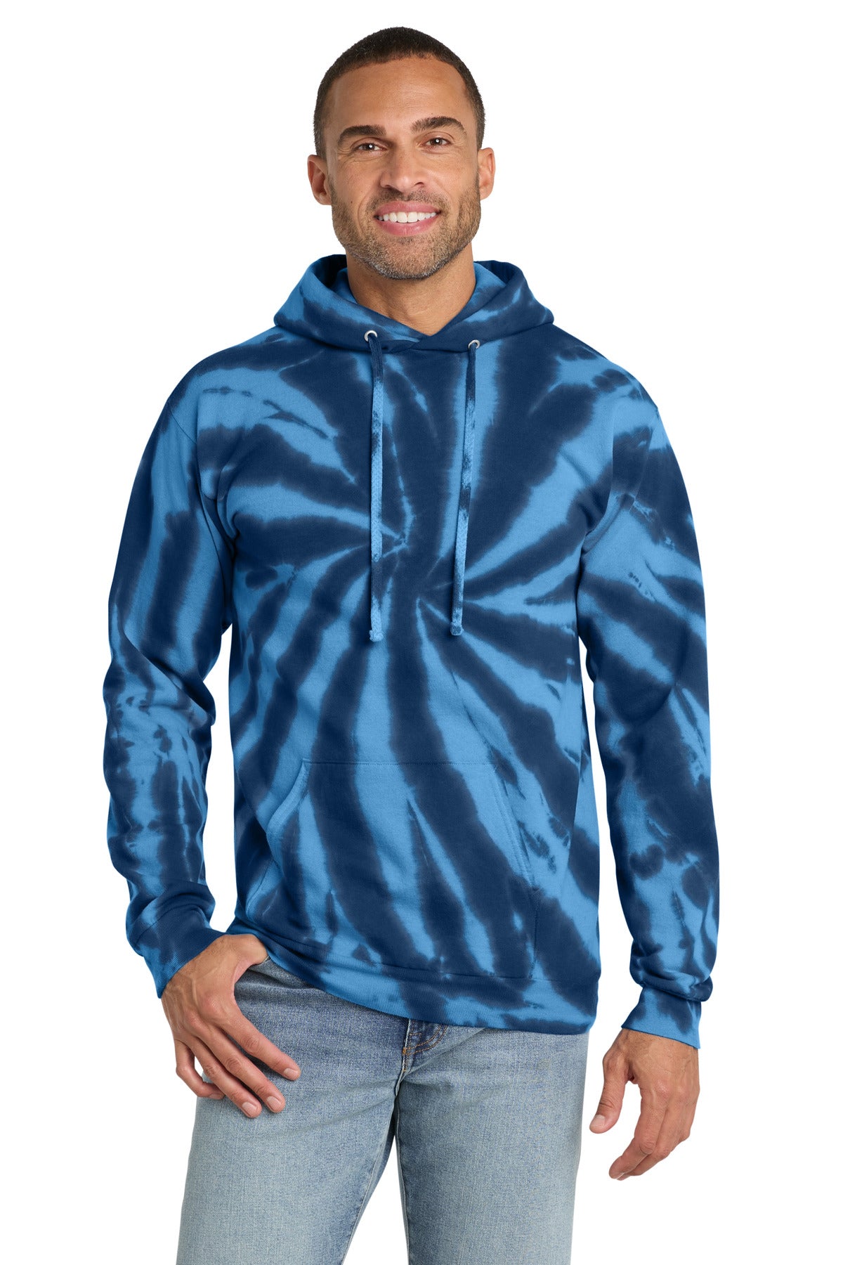 Port & Co ®  Tie-Dye Pullover Hooded Sweatshirt. PC146 | Add Your Logo
